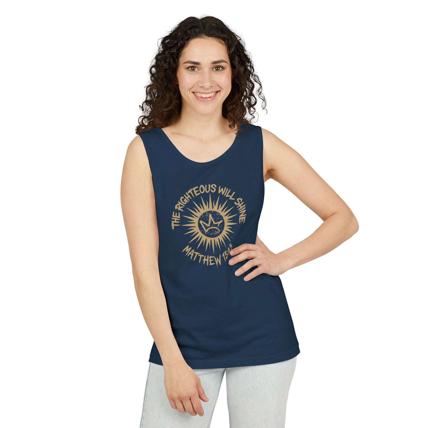 Shine Like the Sun – Matthew 13:43 Christian Tank Top