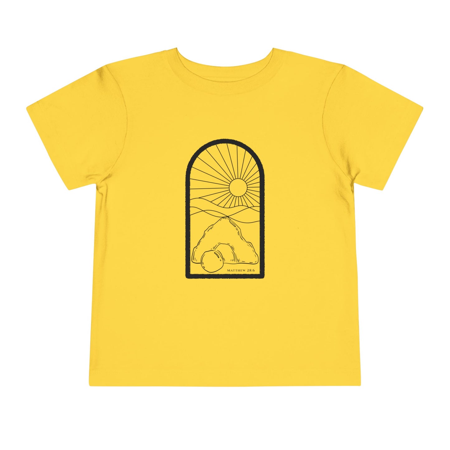 Toddler Risen Tomb Tee (Matthew 28:6)
