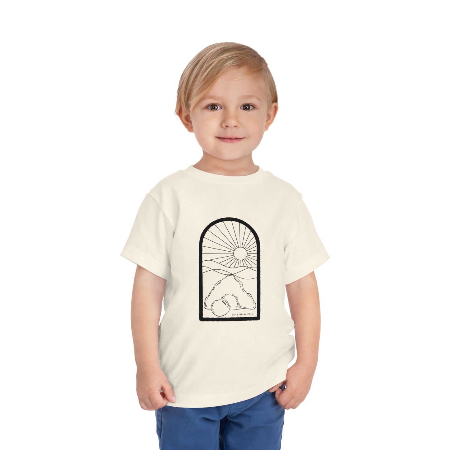 Toddler Risen Tomb Tee (Matthew 28:6)