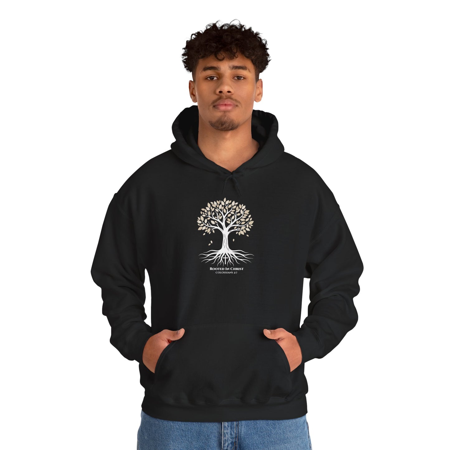 Rooted In Christ – Colossians 2:7 Christian Fall Hoodie
