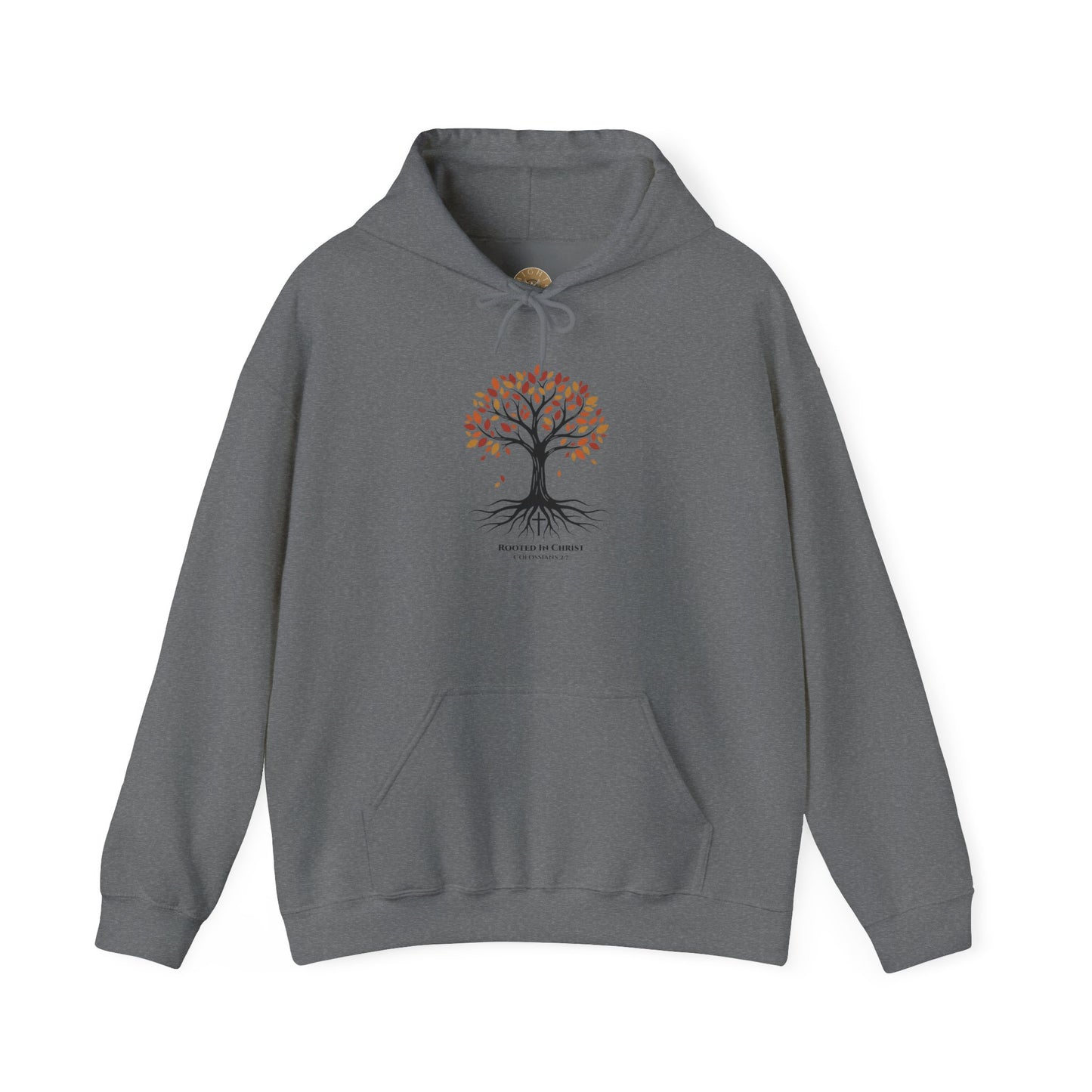 Rooted In Christ – Colossians 2:7 Christian Fall Hoodie