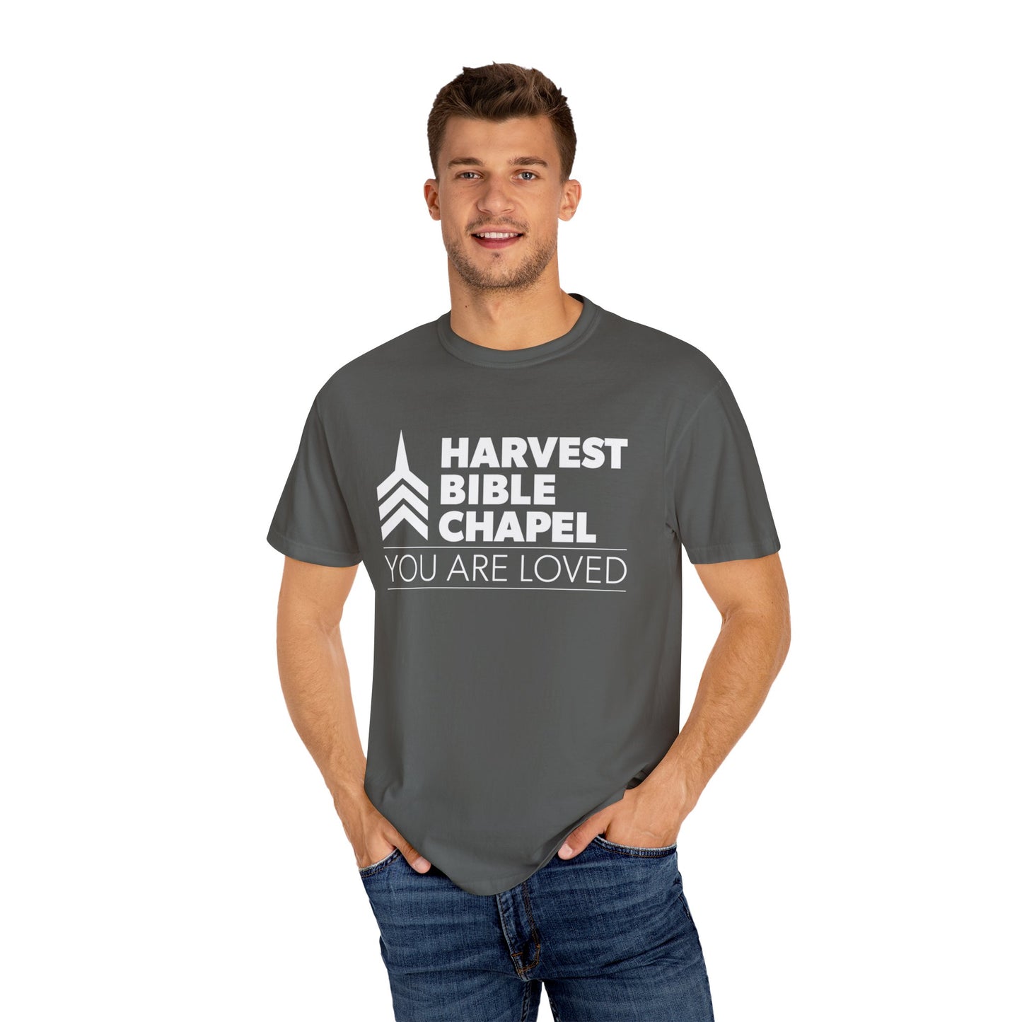 Premium You Are Loved Short Sleeve Garment-Dyed Tee