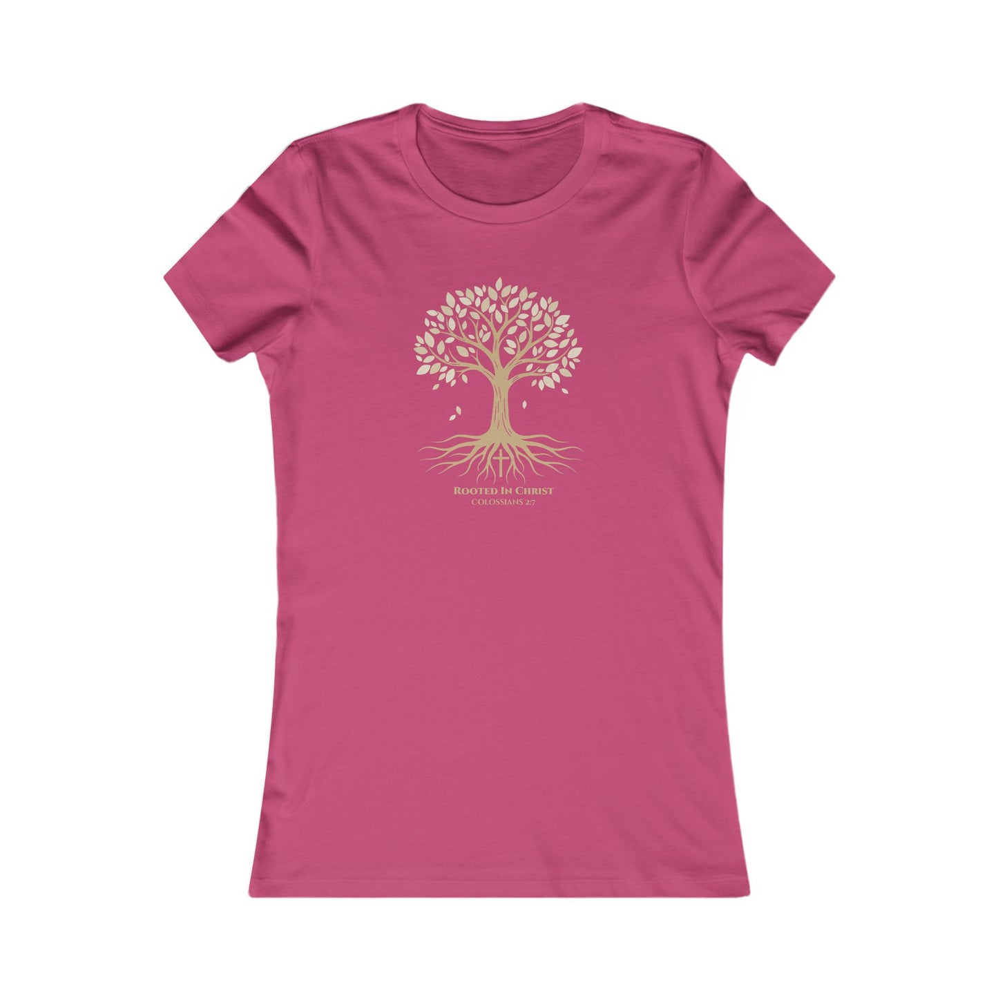 Rooted In Christ – Colossians 2:7 Women’s Christian Fall Tee