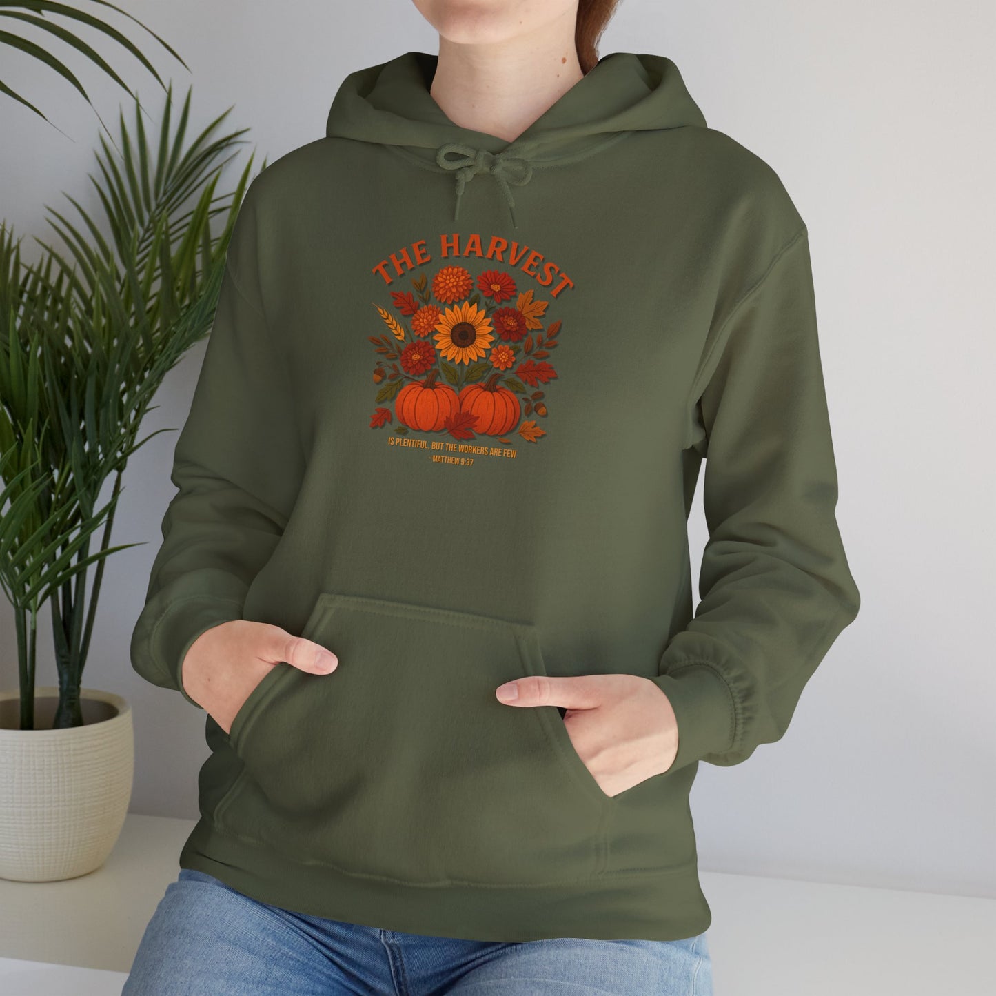 The Harvest – Christian Fall Hoodie (Matthew 9:37)