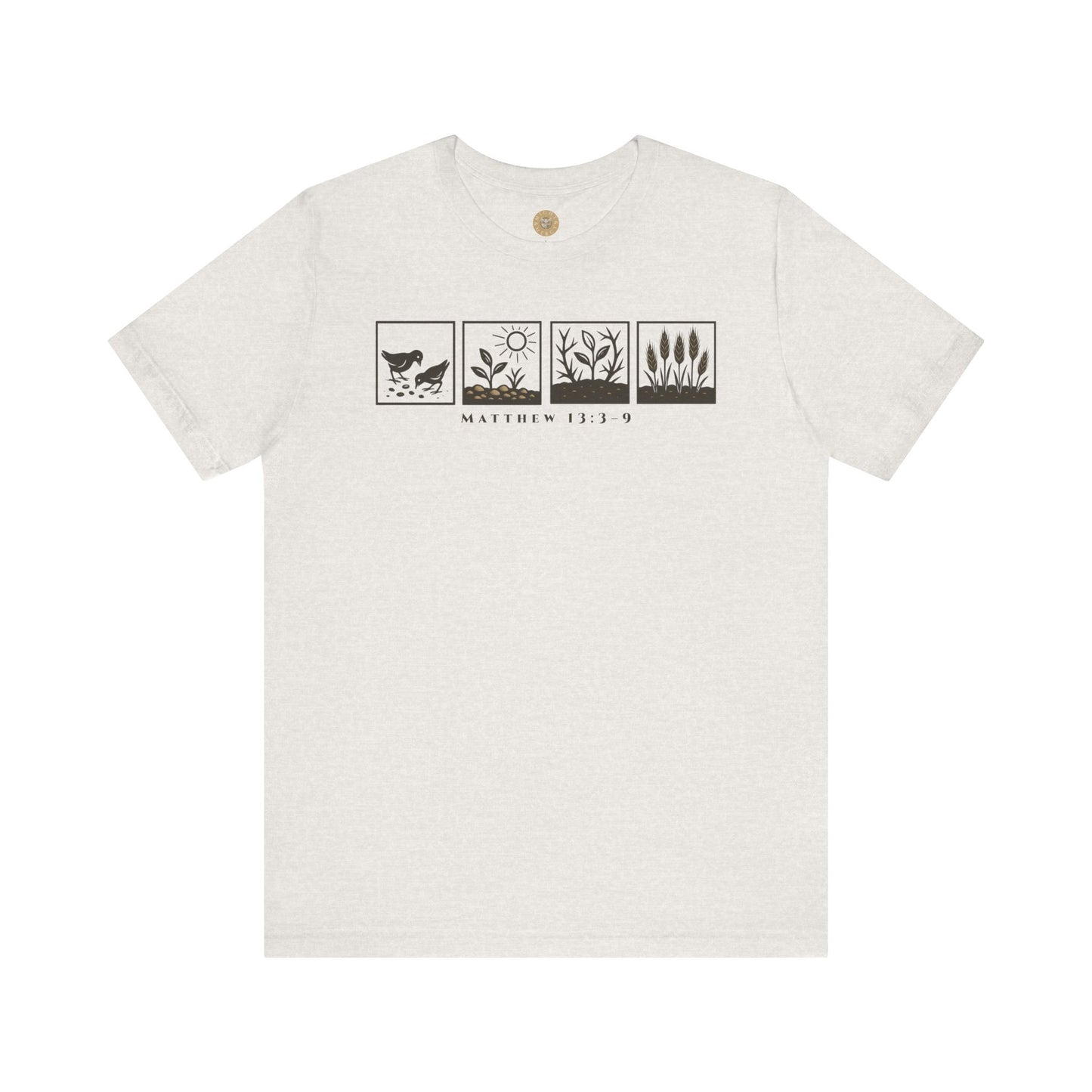 The Parable of the Sower – Minimalist Tee (Matthew 13:3–9)