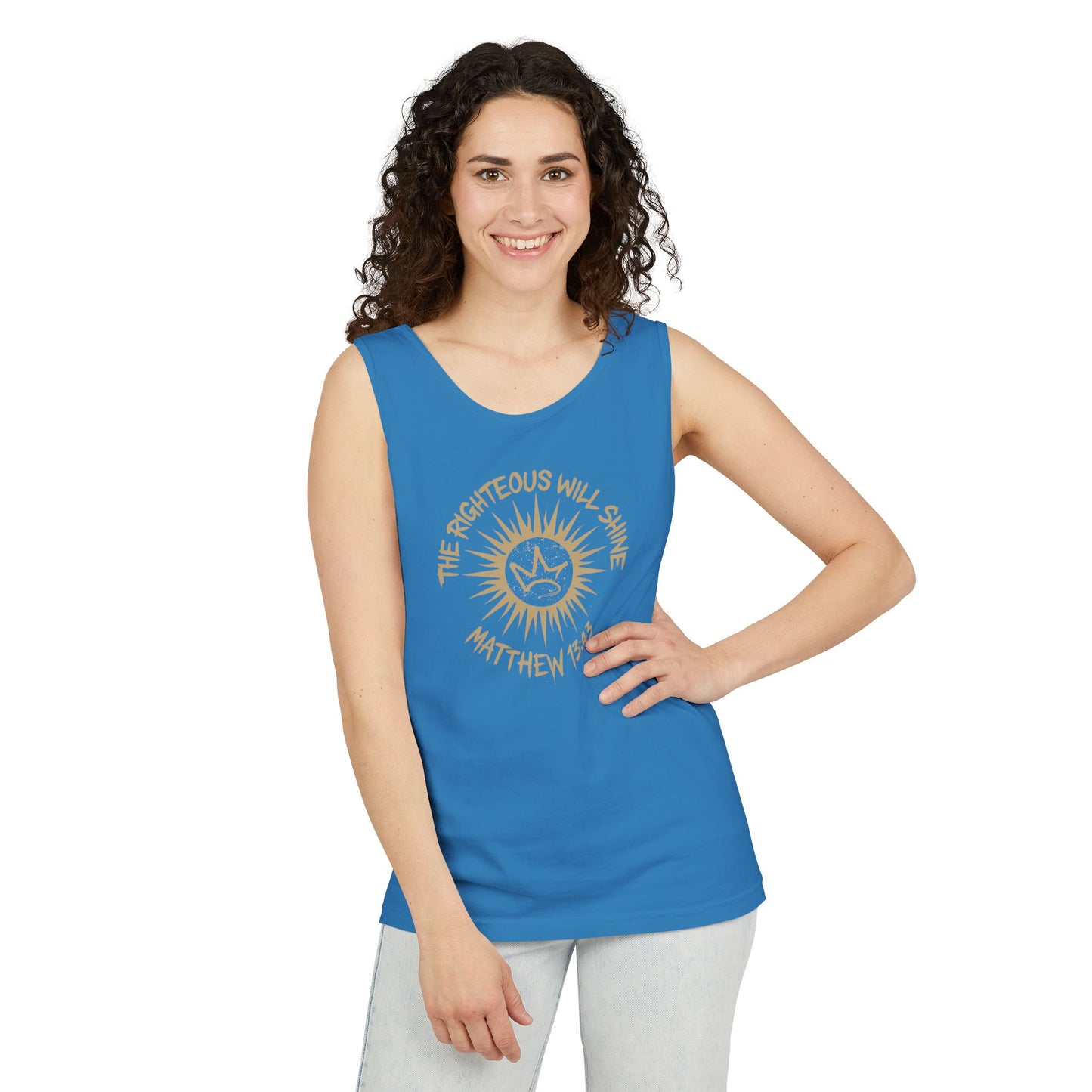 Shine Like the Sun – Matthew 13:43 Christian Tank Top