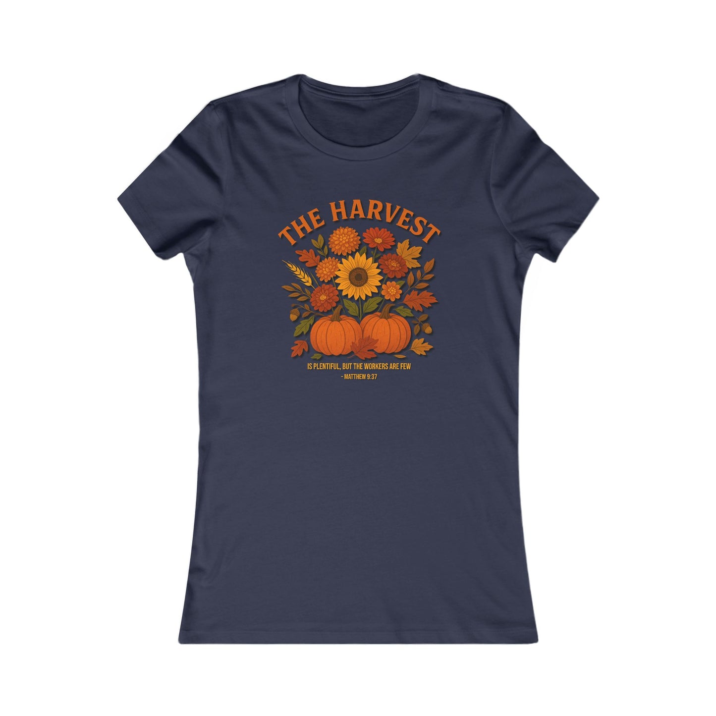 The Harvest – Women’s Christian Fall Tee (Matthew 9:37)