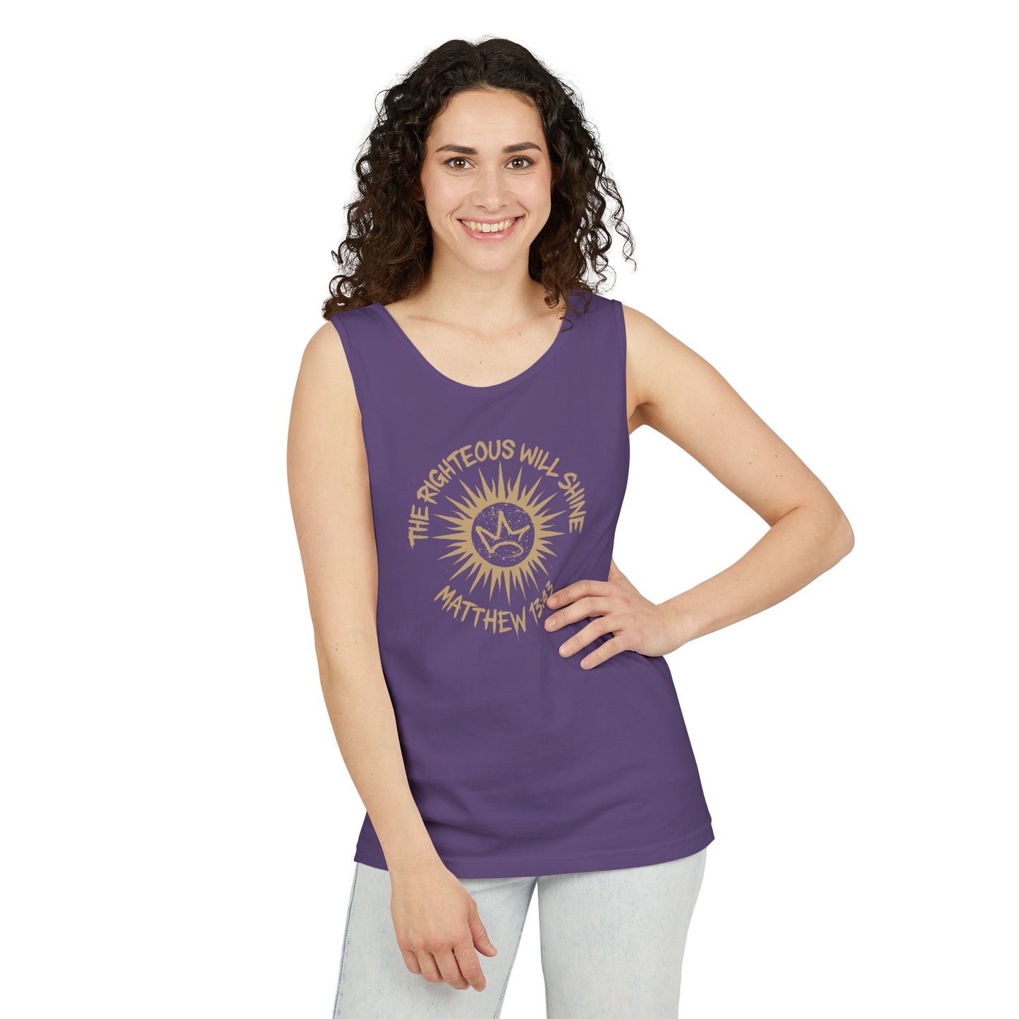 Shine Like the Sun – Matthew 13:43 Christian Tank Top