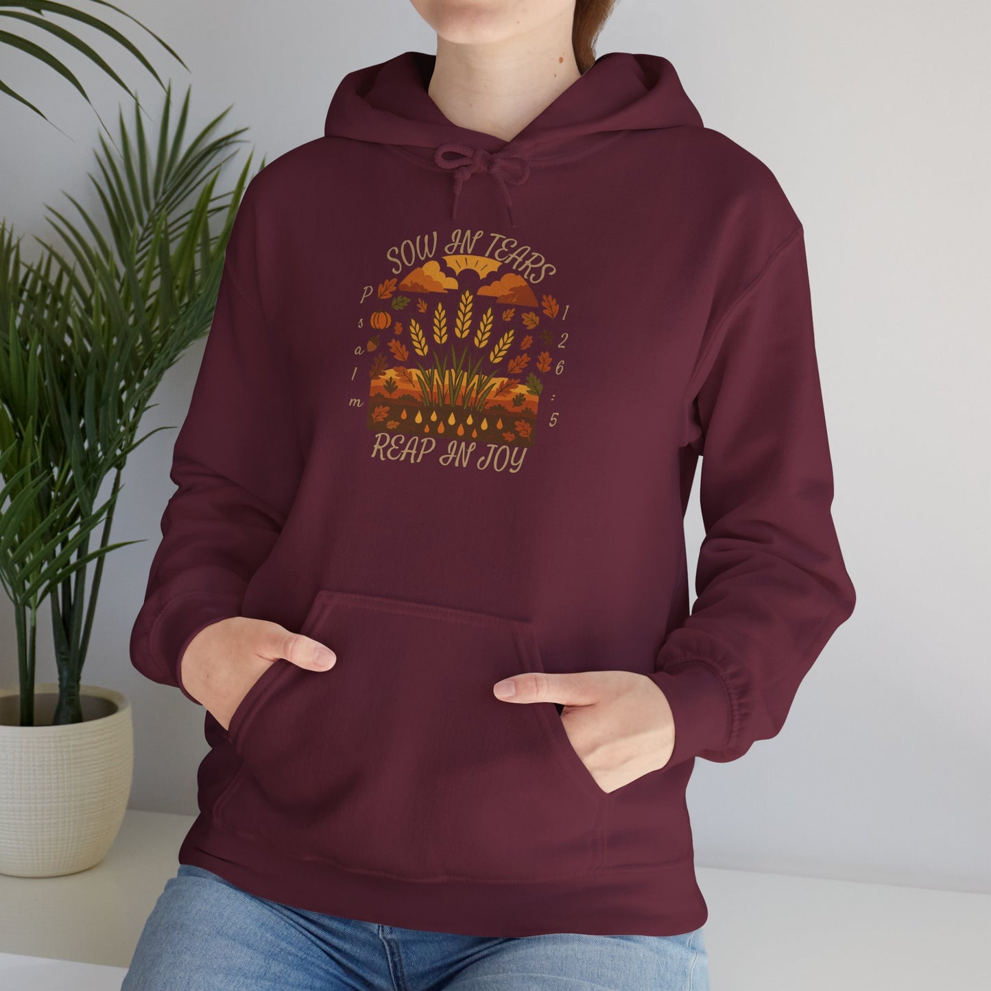 Reap Joy – Christian Fall Hoodie (Psalm 126:5)