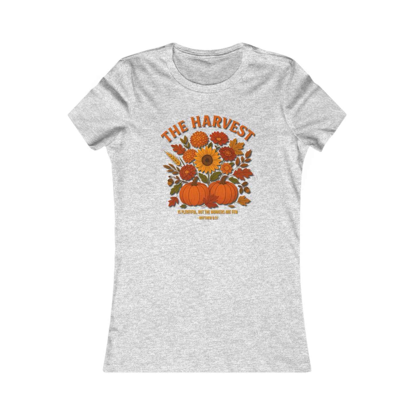 The Harvest – Women’s Christian Fall Tee (Matthew 9:37)
