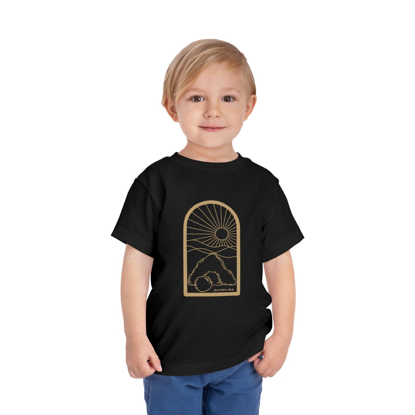 Toddler Risen Tomb Tee (Matthew 28:6)