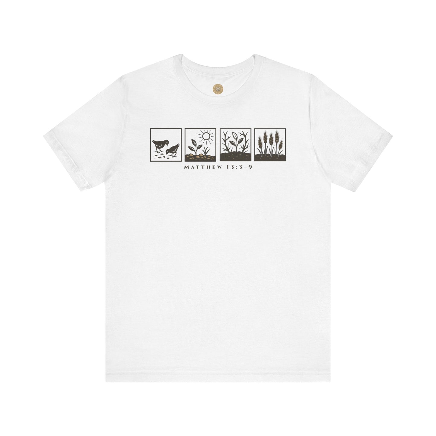 The Parable of the Sower – Minimalist Tee (Matthew 13:3–9)