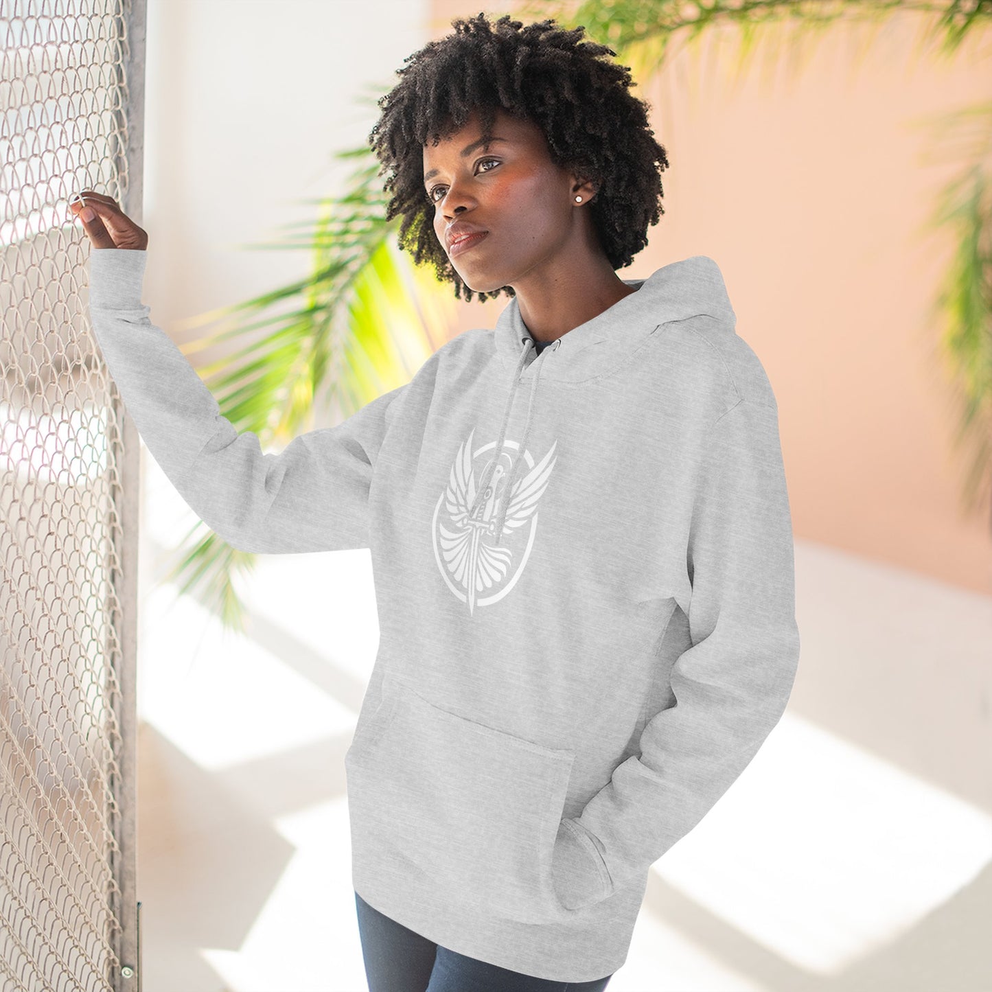Might & Mercy Logo Fleece Hoodie