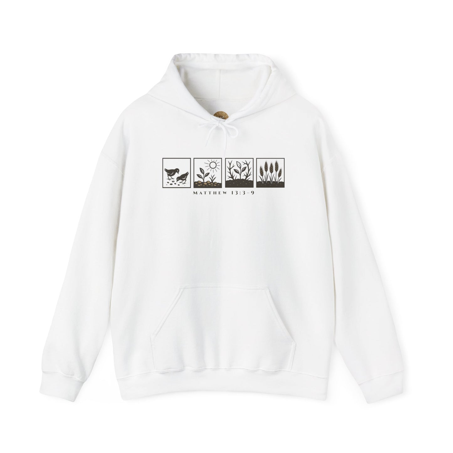 The Parable of the Sower – Minimalist Hoodie (Matthew 13:3–9)