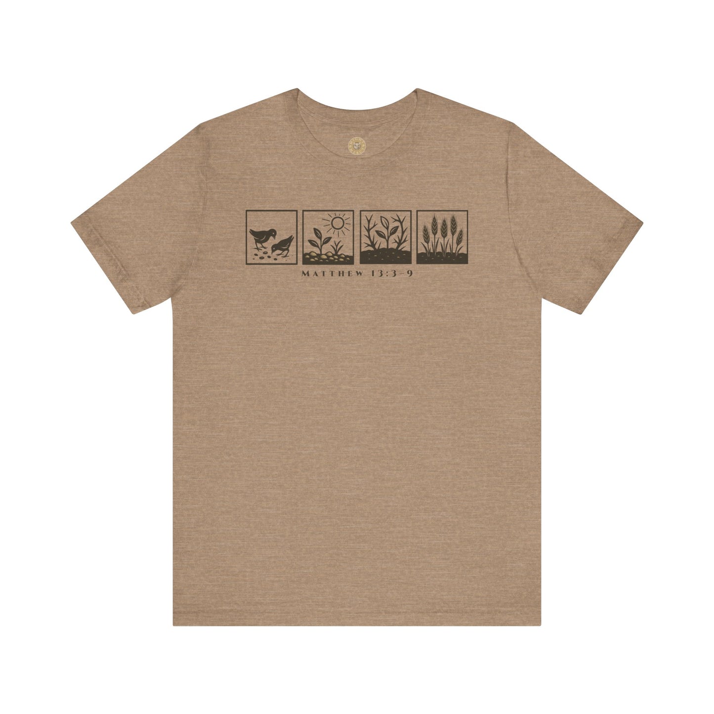The Parable of the Sower – Minimalist Tee (Matthew 13:3–9)