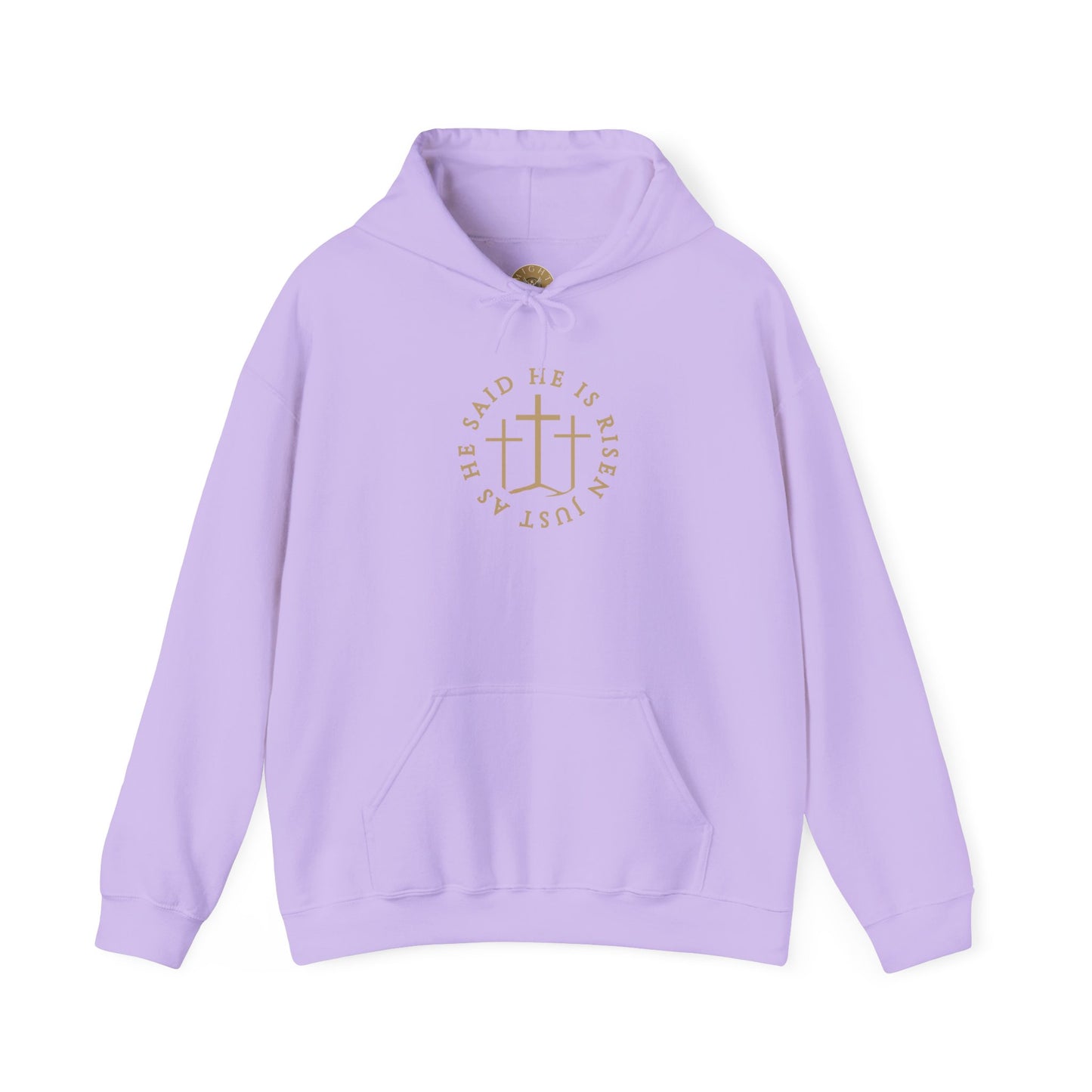 Risen Cross – Matthew 28:6 Hoodie (Front Print)