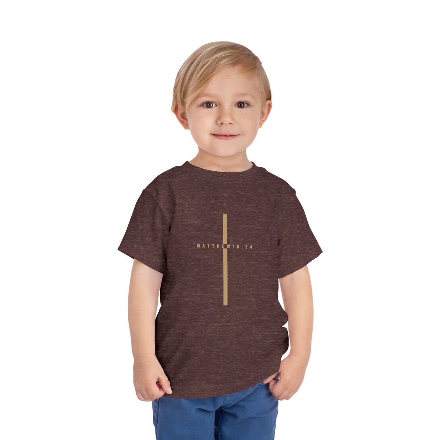 Toddler Take Up Your Cross Tee (Matthew 16:24)