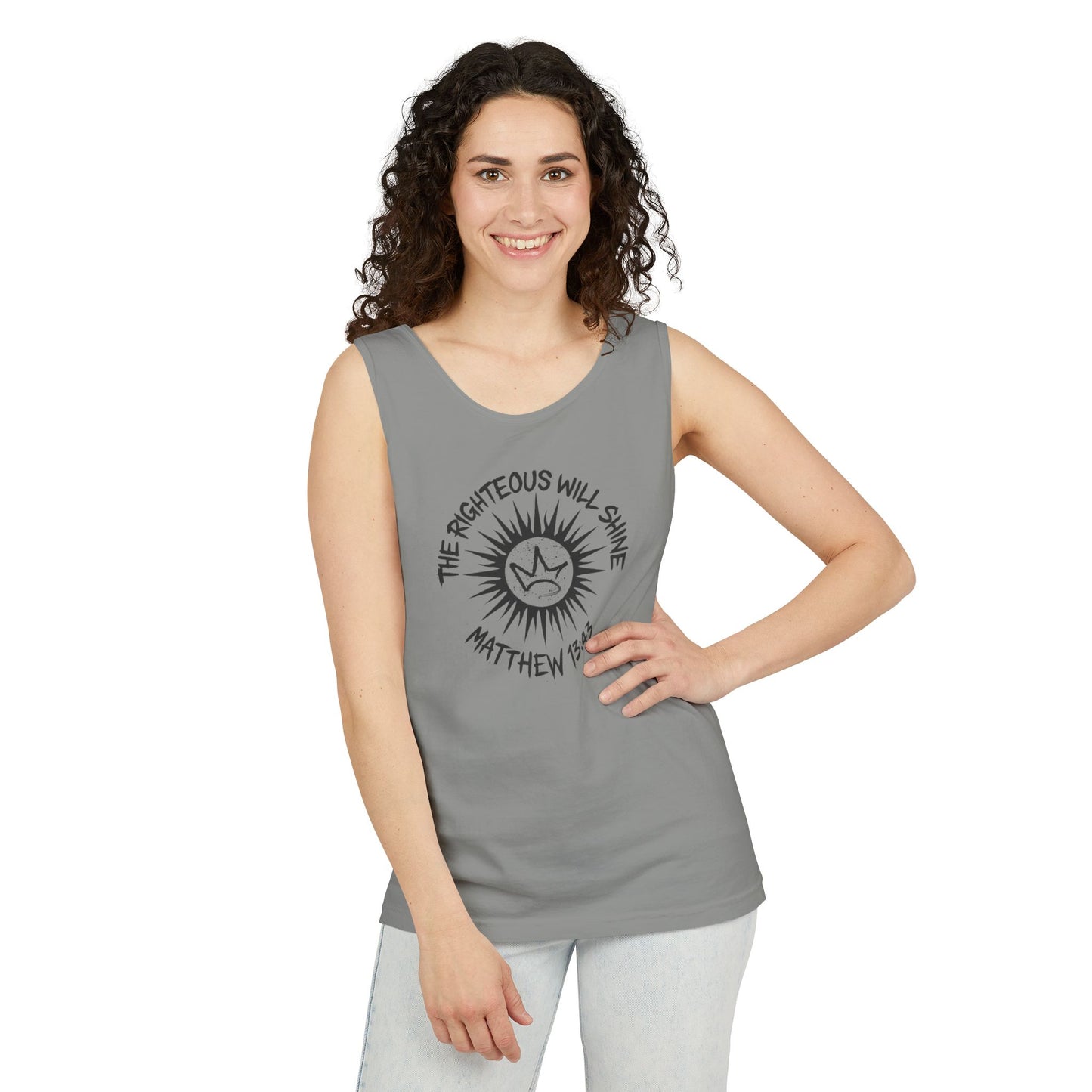 Shine Like the Sun – Matthew 13:43 Christian Tank Top