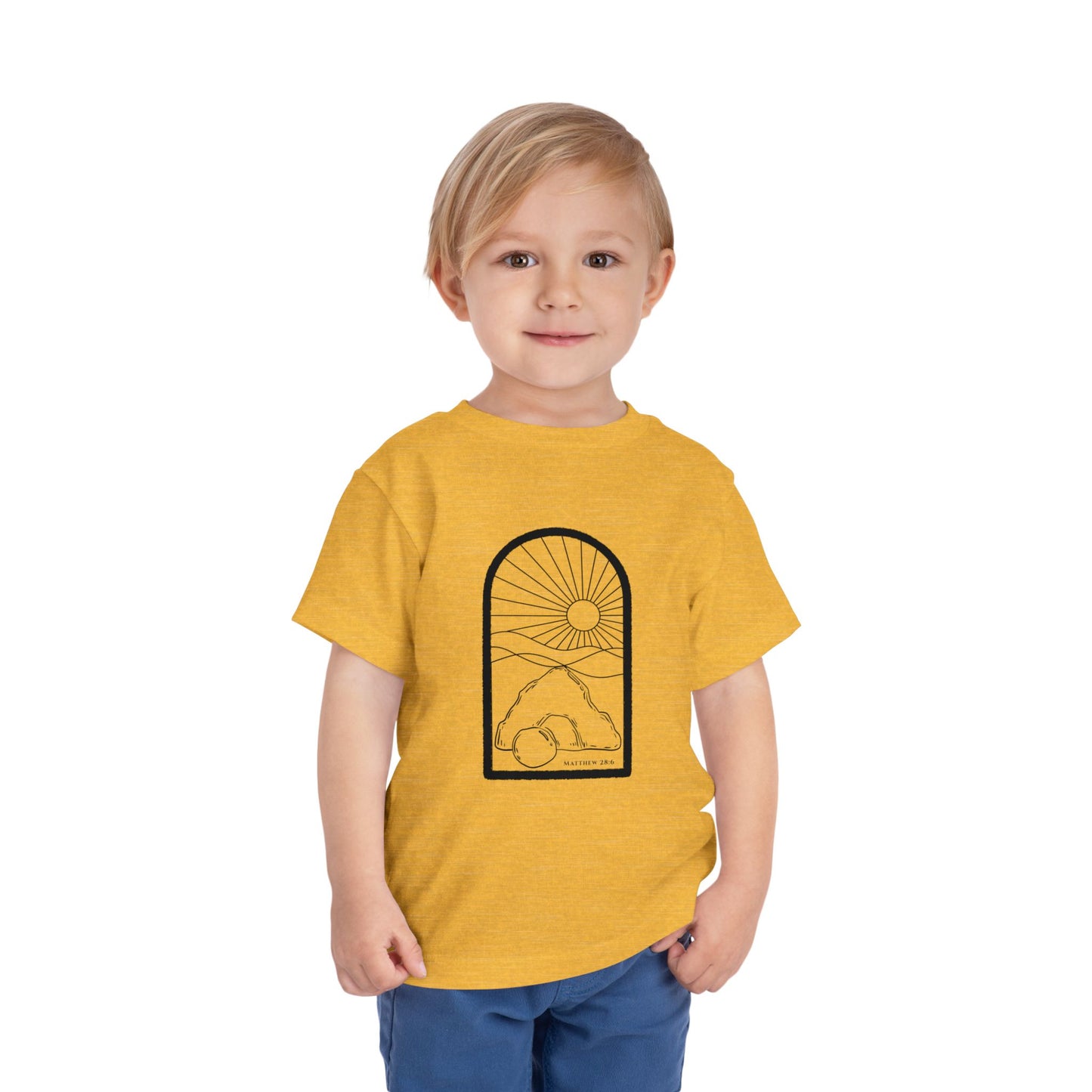 Toddler Risen Tomb Tee (Matthew 28:6)