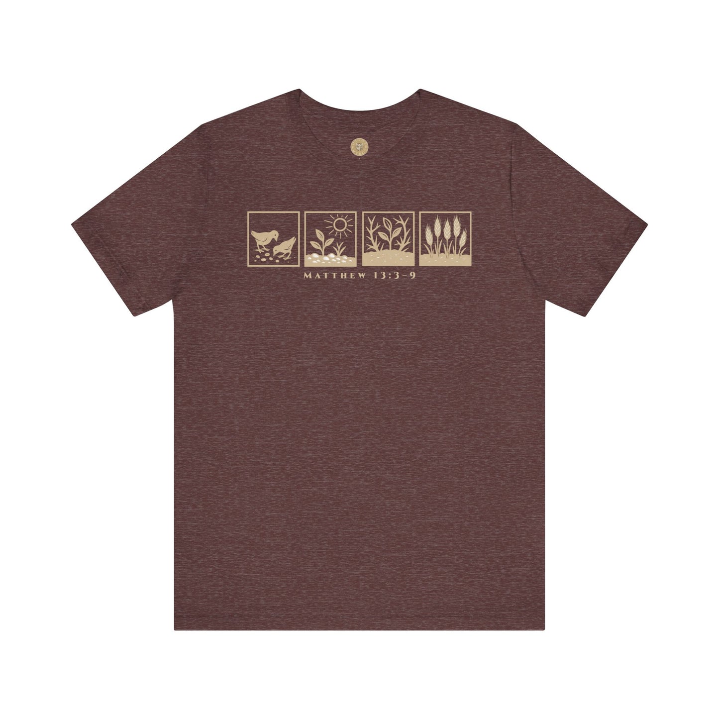 The Parable of the Sower – Minimalist Tee (Matthew 13:3–9)