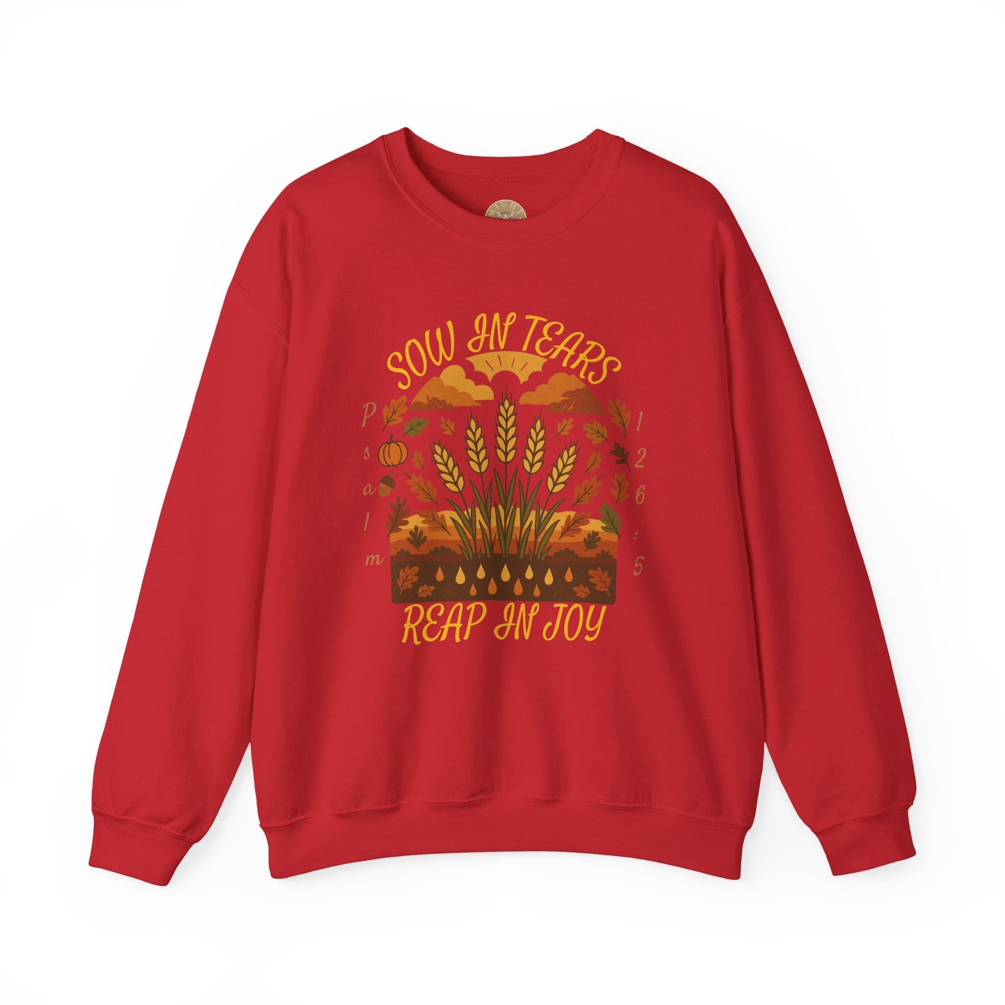 Reap Joy – Women’s Christian Fall Crewneck (Psalm 126:5)