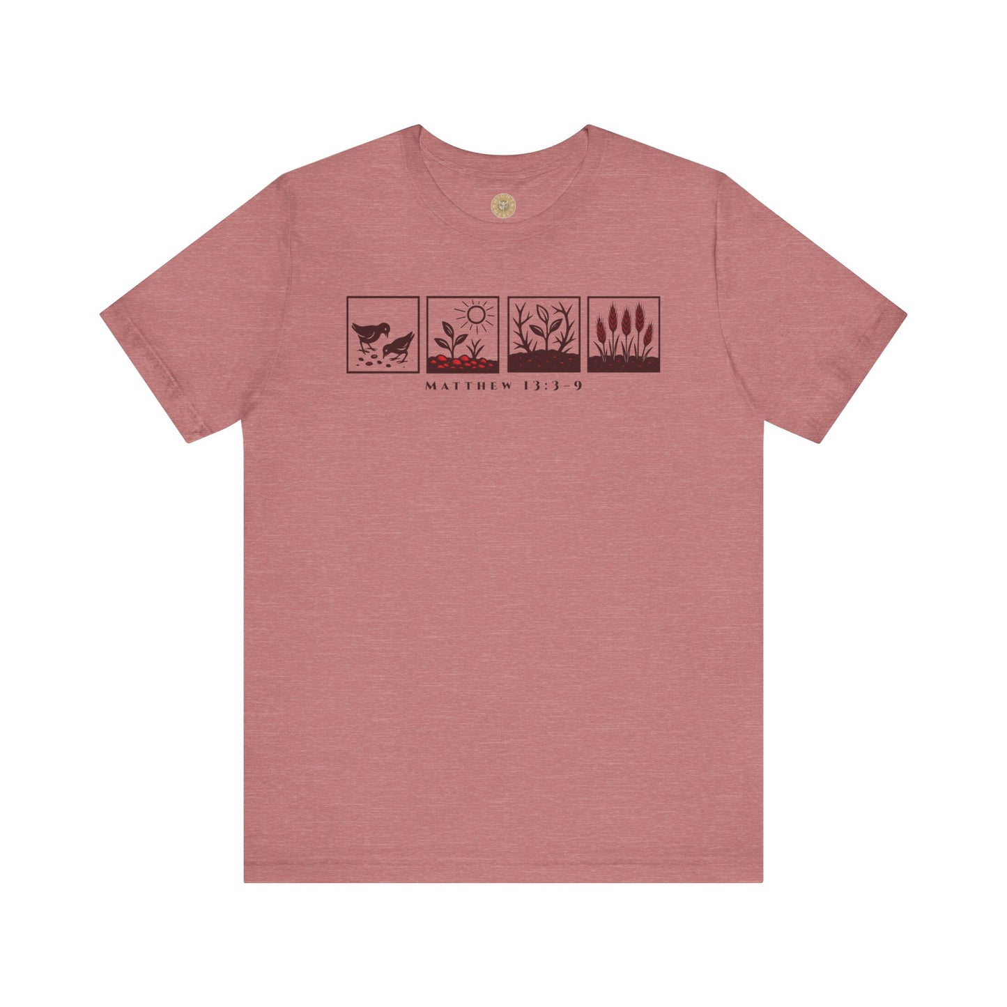 The Parable of the Sower – Minimalist Tee (Matthew 13:3–9)
