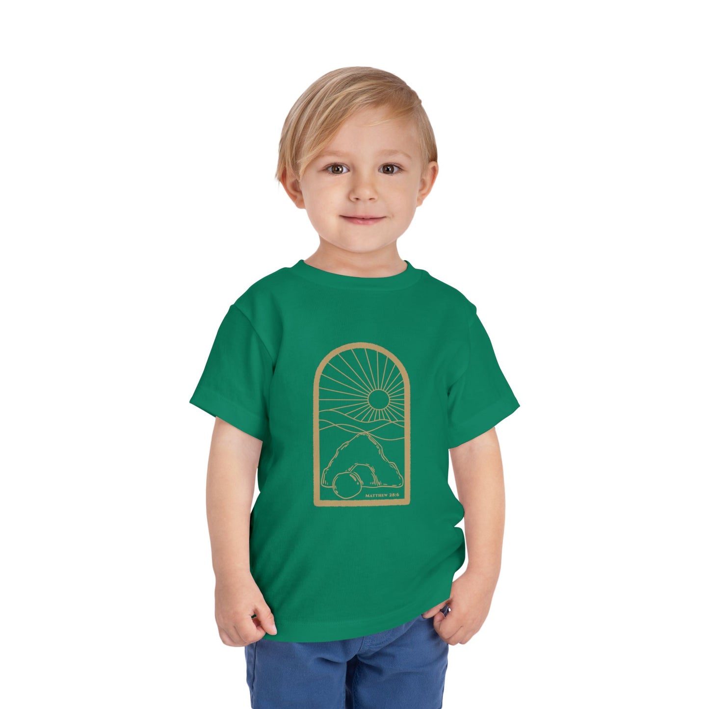 Toddler Risen Tomb Tee (Matthew 28:6)