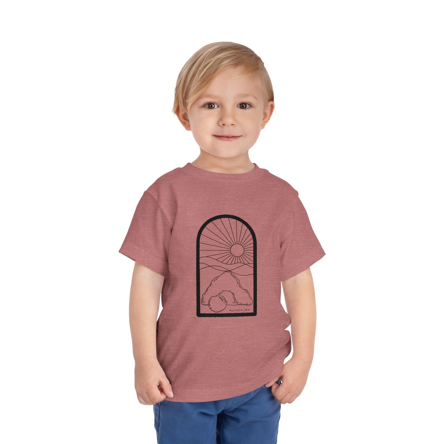 Toddler Risen Tomb Tee (Matthew 28:6)