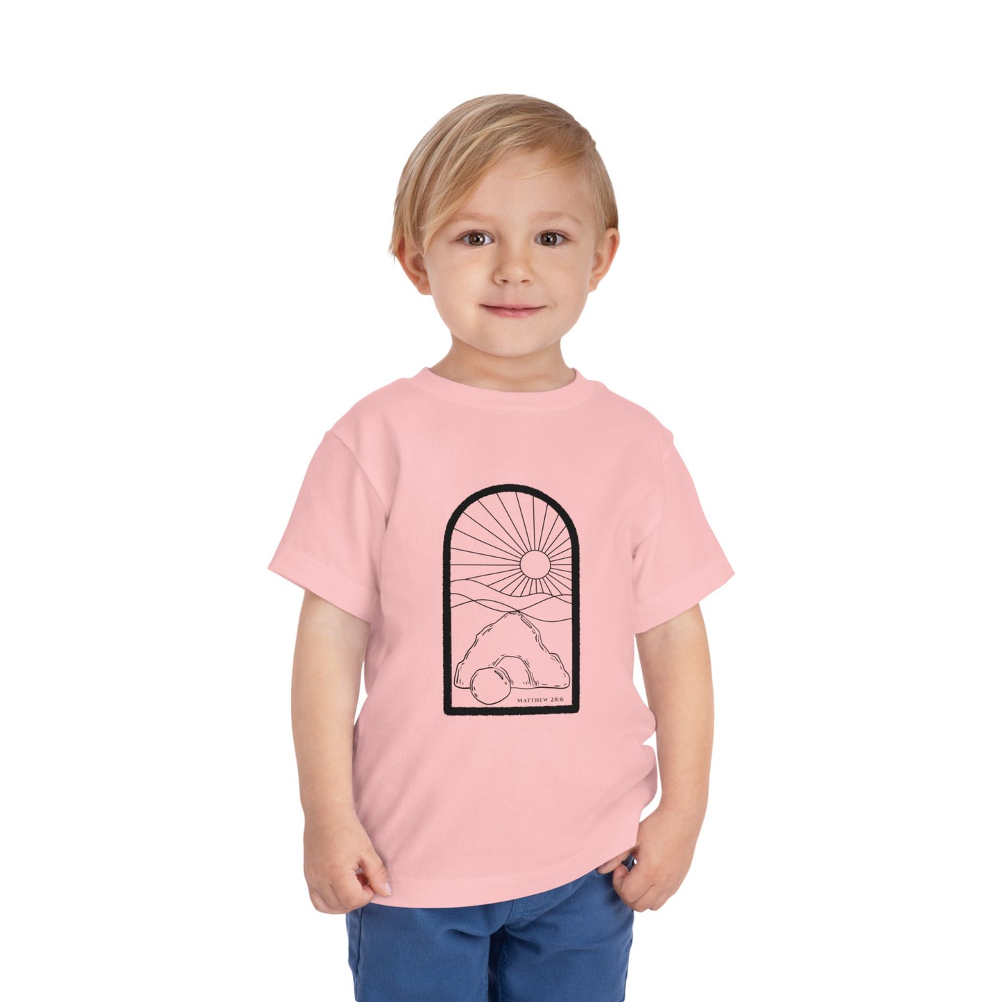 Toddler Risen Tomb Tee (Matthew 28:6)