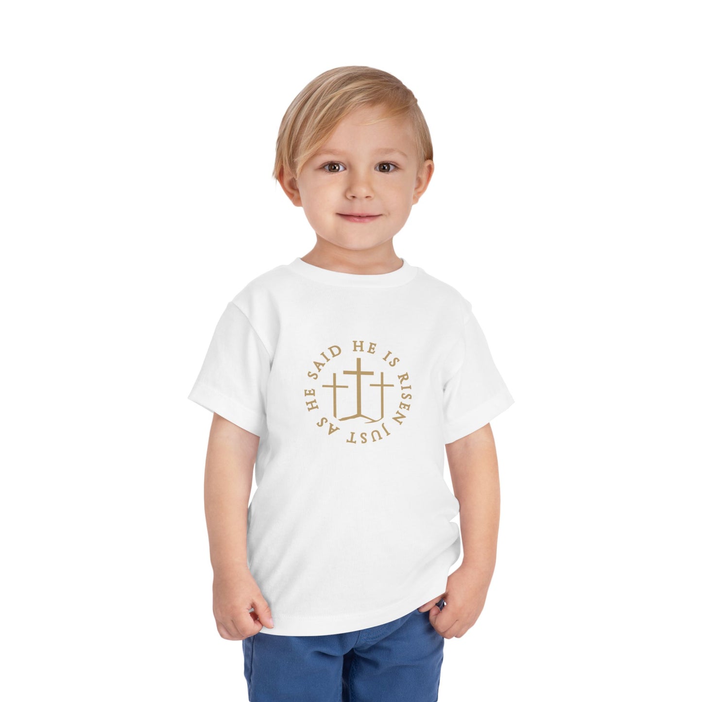 Toddler He Is Risen Tee (Matthew 28:6)