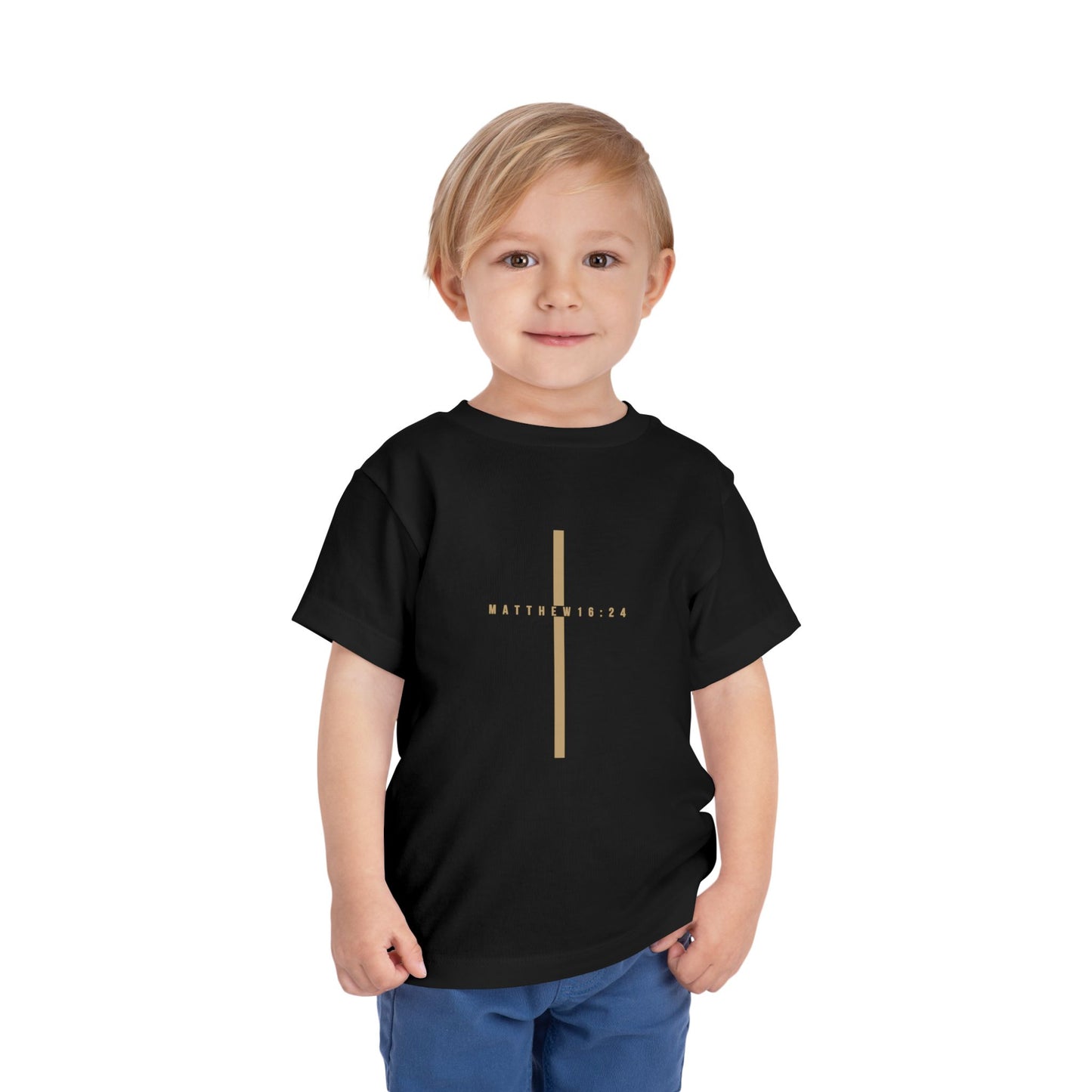 Toddler Take Up Your Cross Tee (Matthew 16:24)