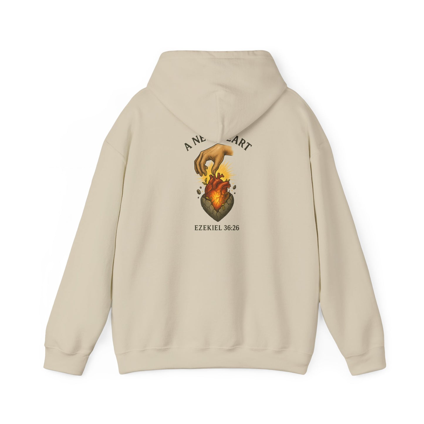 A New Heart - Ezekiel 36:26 Hooded Sweatshirt
