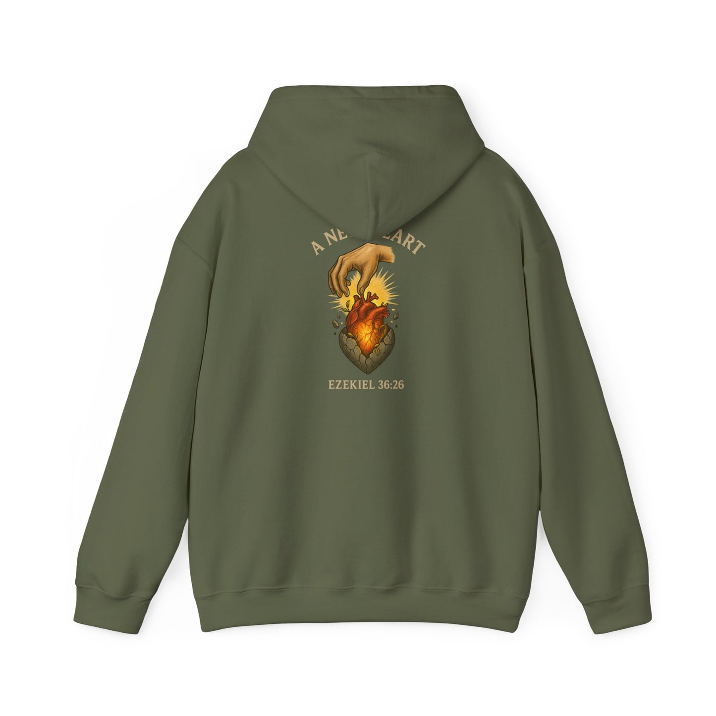 A New Heart - Ezekiel 36:26 Hooded Sweatshirt