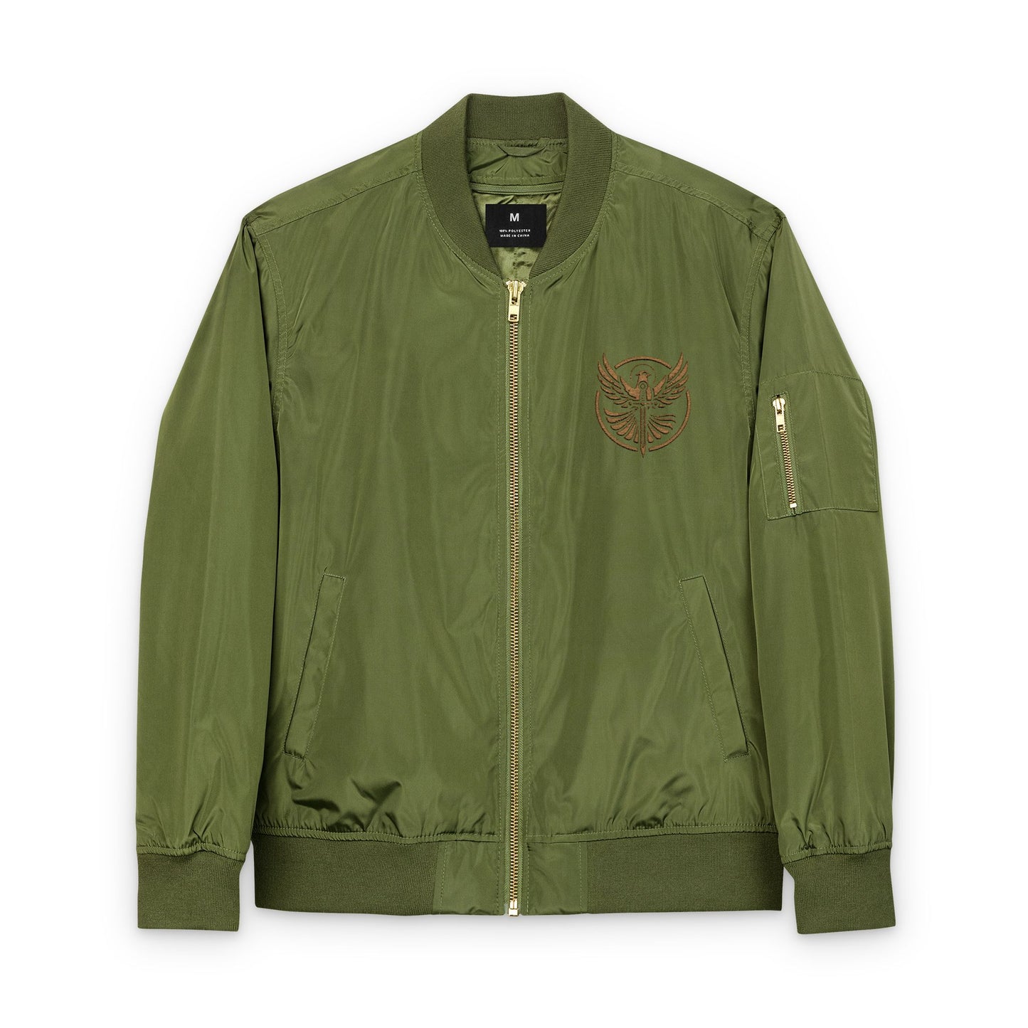 Might & Mercy Embroidered Bomber Jacket