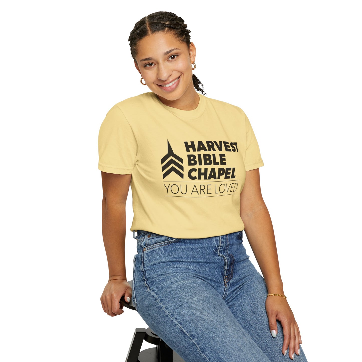 Premium You Are Loved Short Sleeve Garment-Dyed Tee