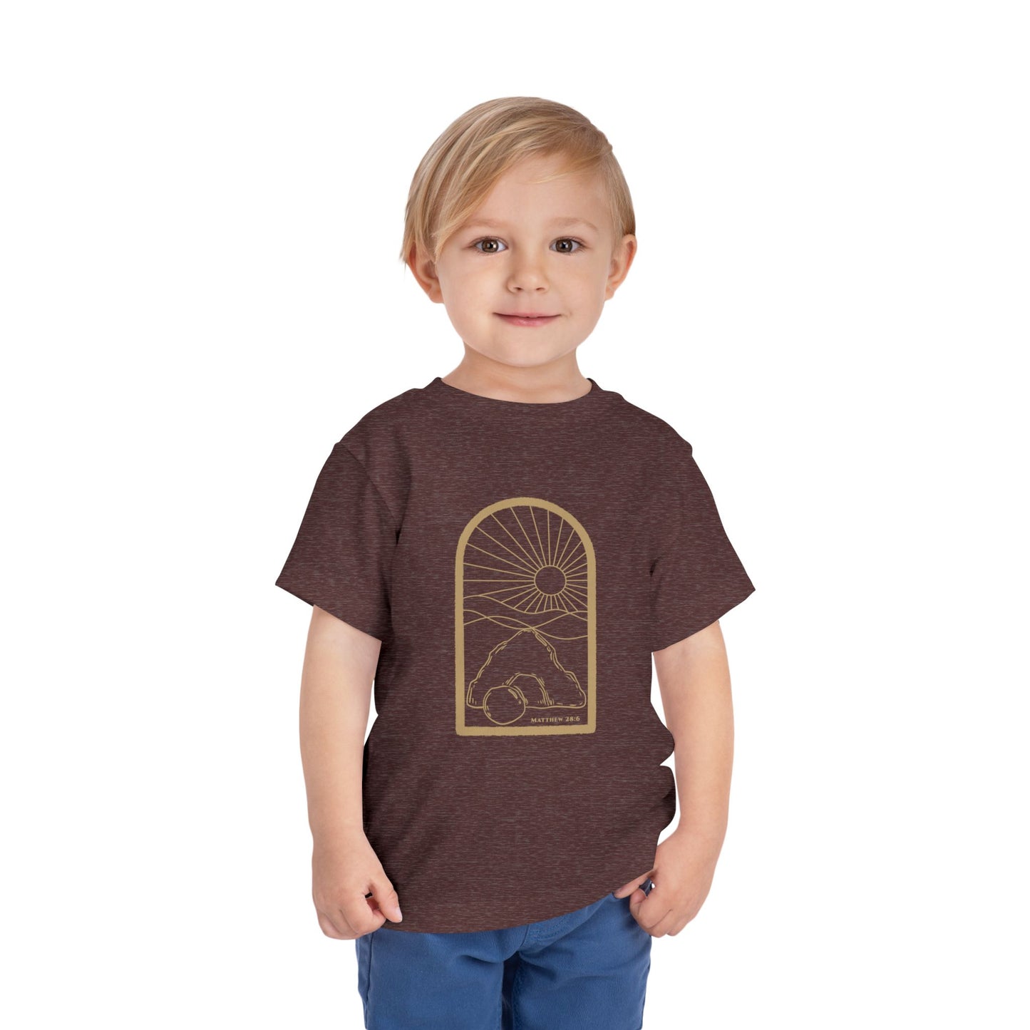 Toddler Risen Tomb Tee (Matthew 28:6)