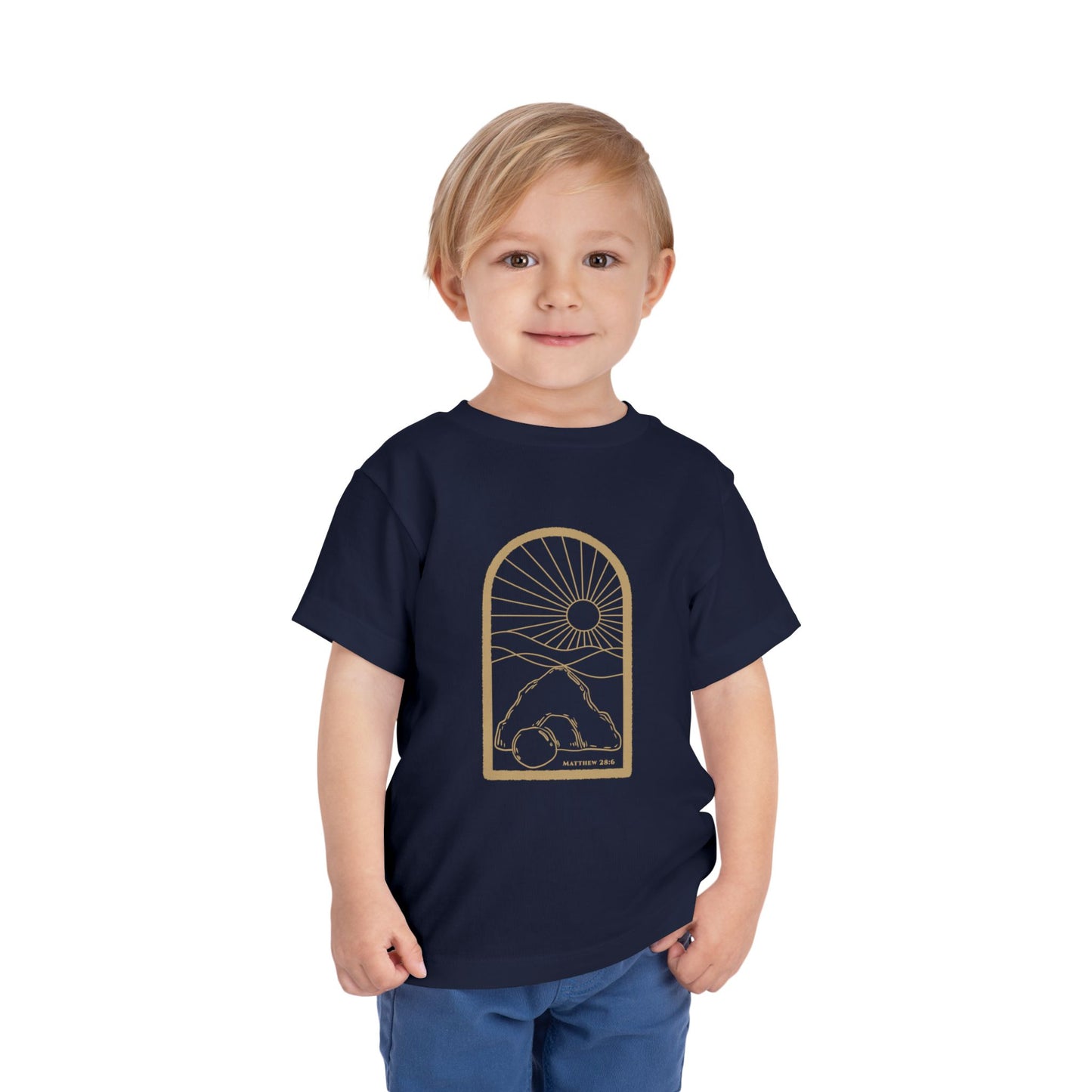 Toddler Risen Tomb Tee (Matthew 28:6)