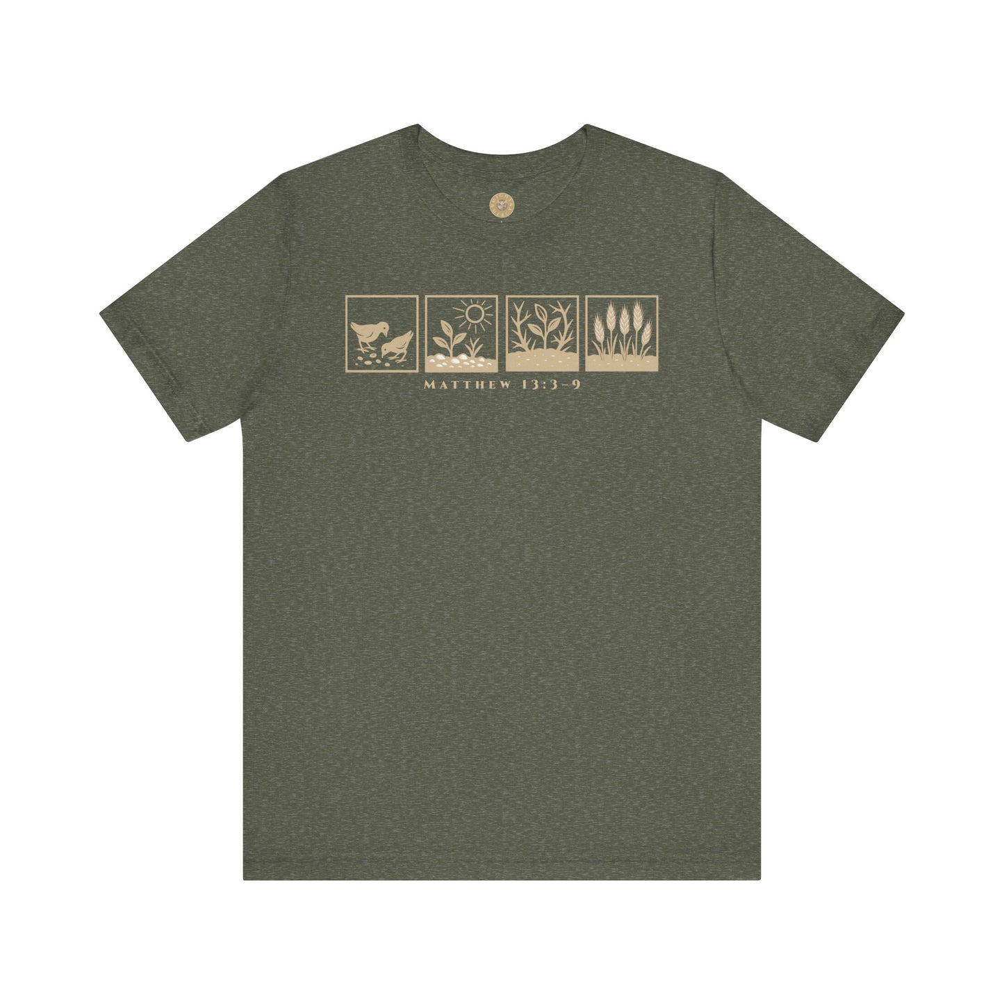 The Parable of the Sower – Minimalist Tee (Matthew 13:3–9)