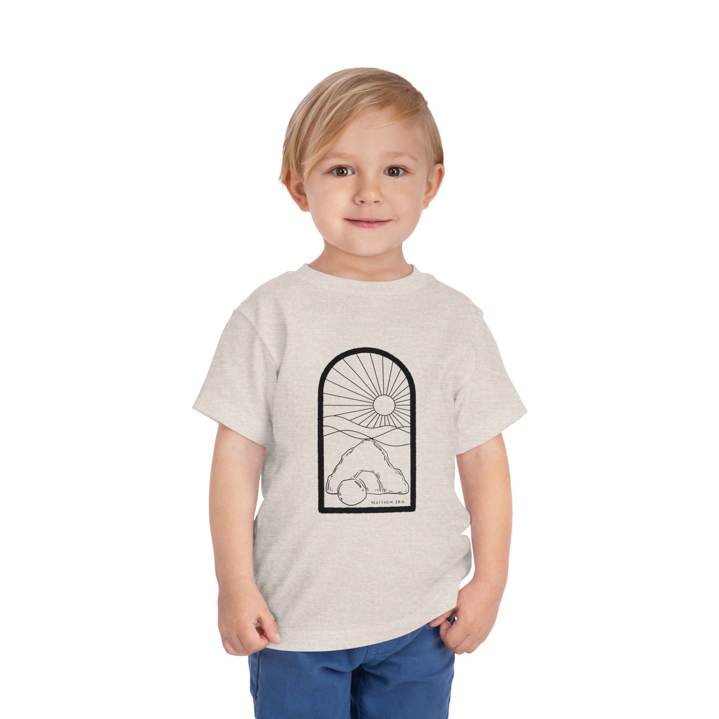 Toddler Risen Tomb Tee (Matthew 28:6)