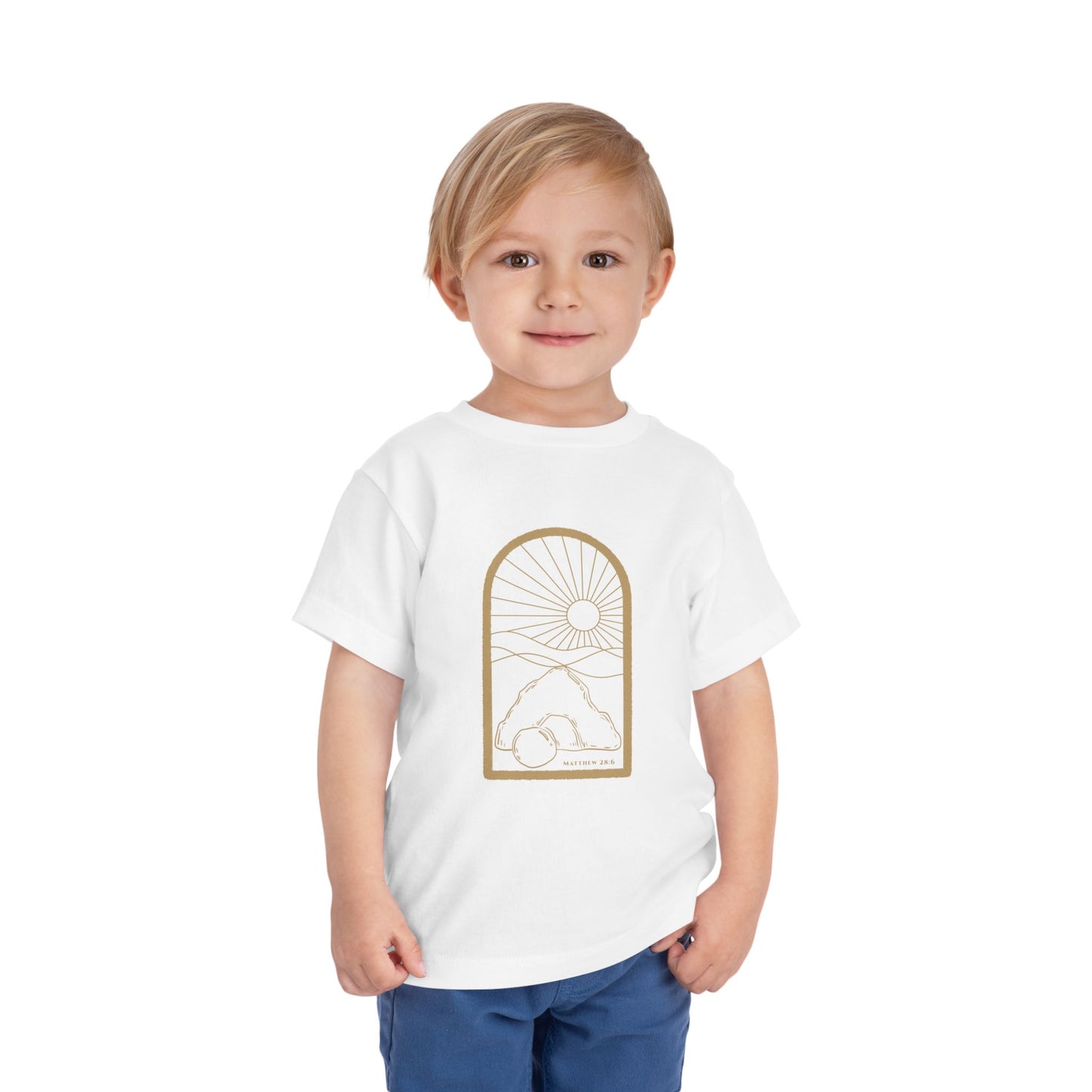 Toddler Risen Tomb Tee (Matthew 28:6)