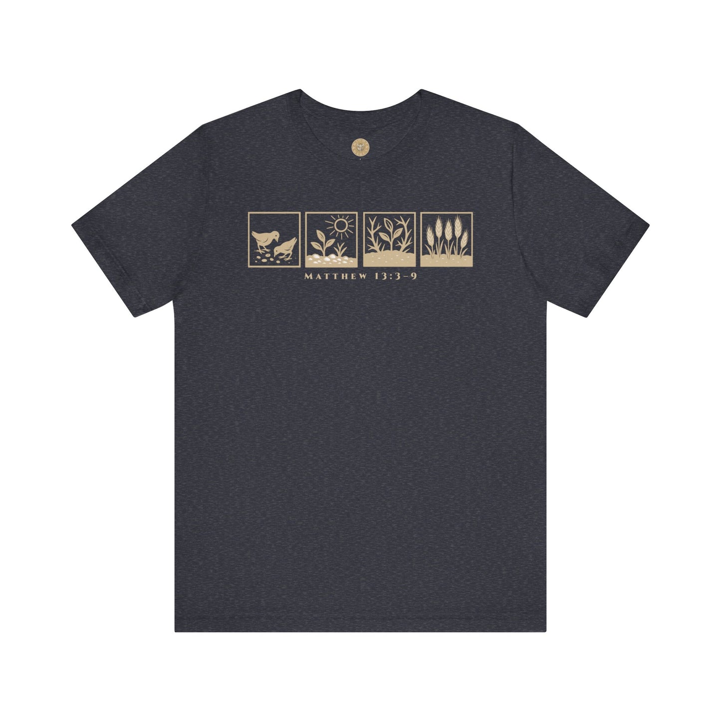 The Parable of the Sower – Minimalist Tee (Matthew 13:3–9)