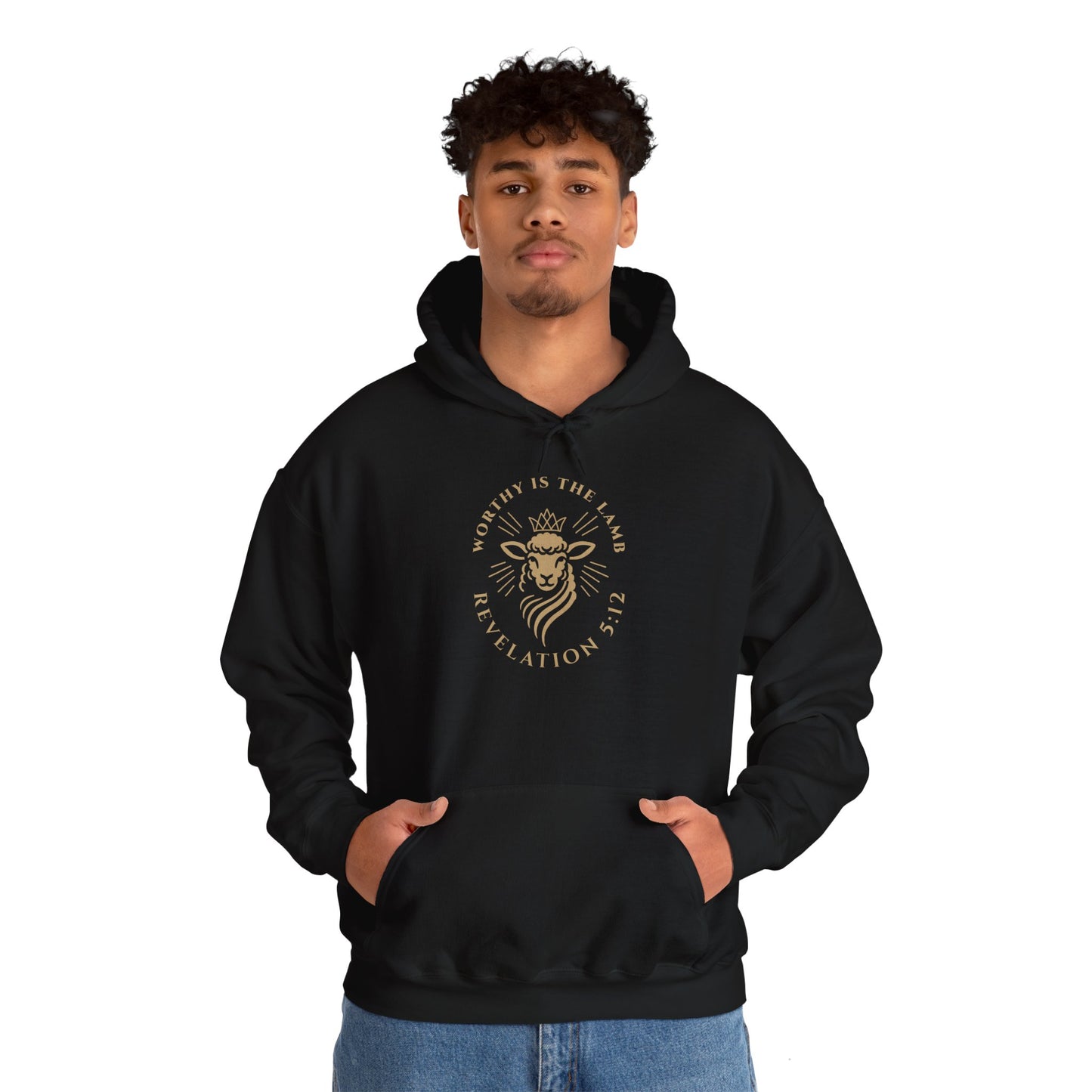 Worthy is the Lamb (Revelation 5:12) Hooded Sweatshirt