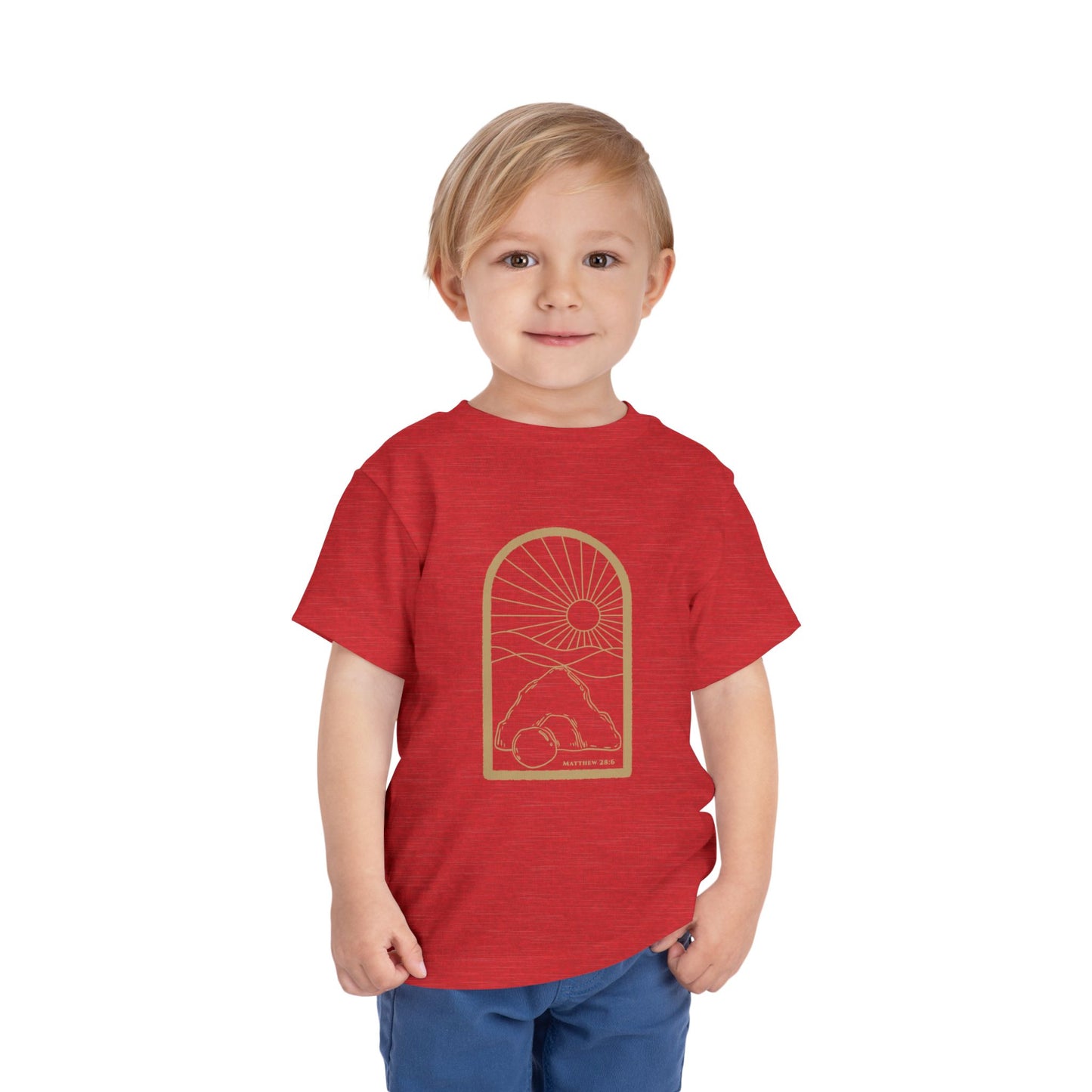 Toddler Risen Tomb Tee (Matthew 28:6)