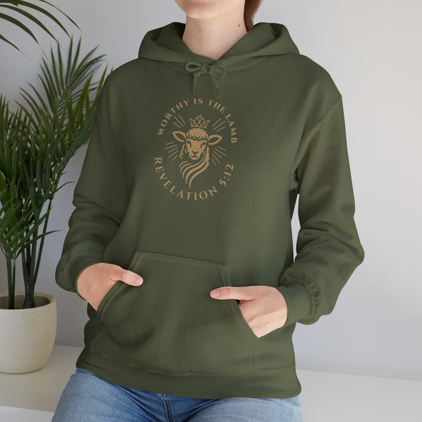 Worthy is the Lamb (Revelation 5:12) Hooded Sweatshirt