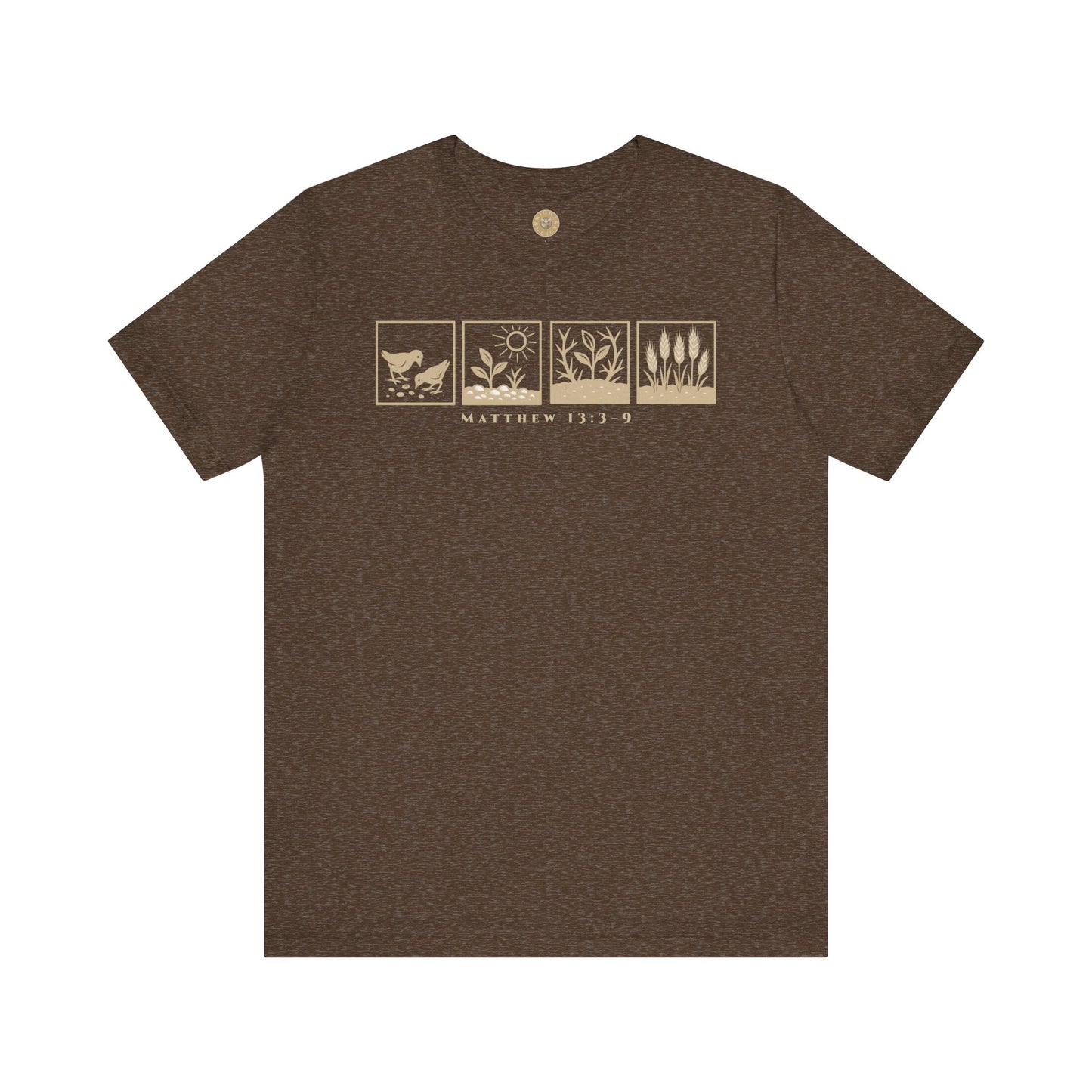 The Parable of the Sower – Minimalist Tee (Matthew 13:3–9)