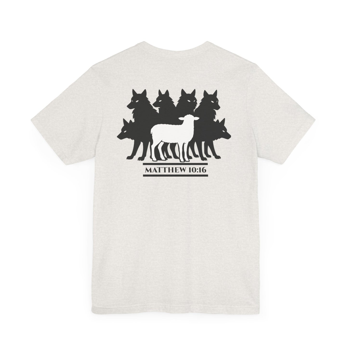Among Wolves – Matthew 10:16 Short Sleeve Tee