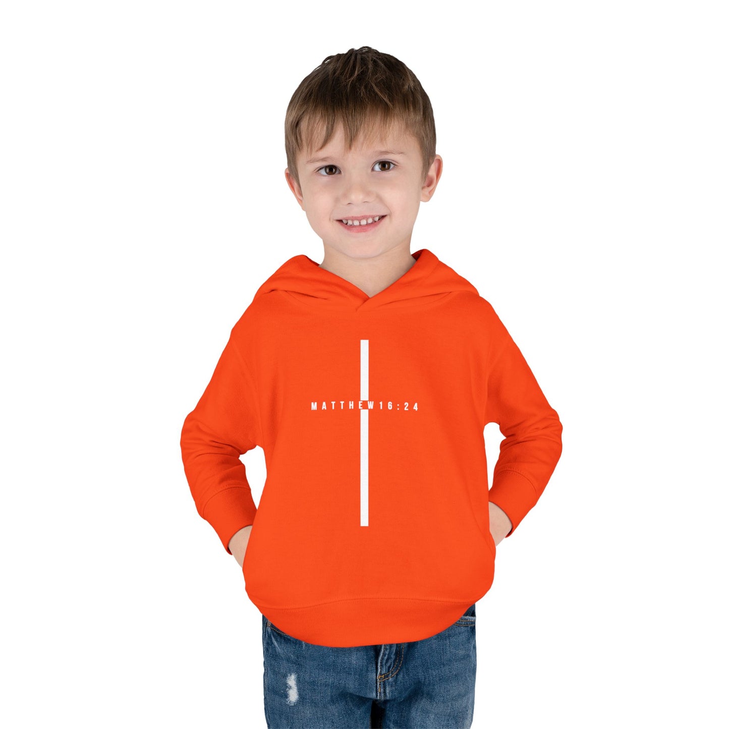 Toddler Take Up Your Cross Hoodie (Matthew 16:24)