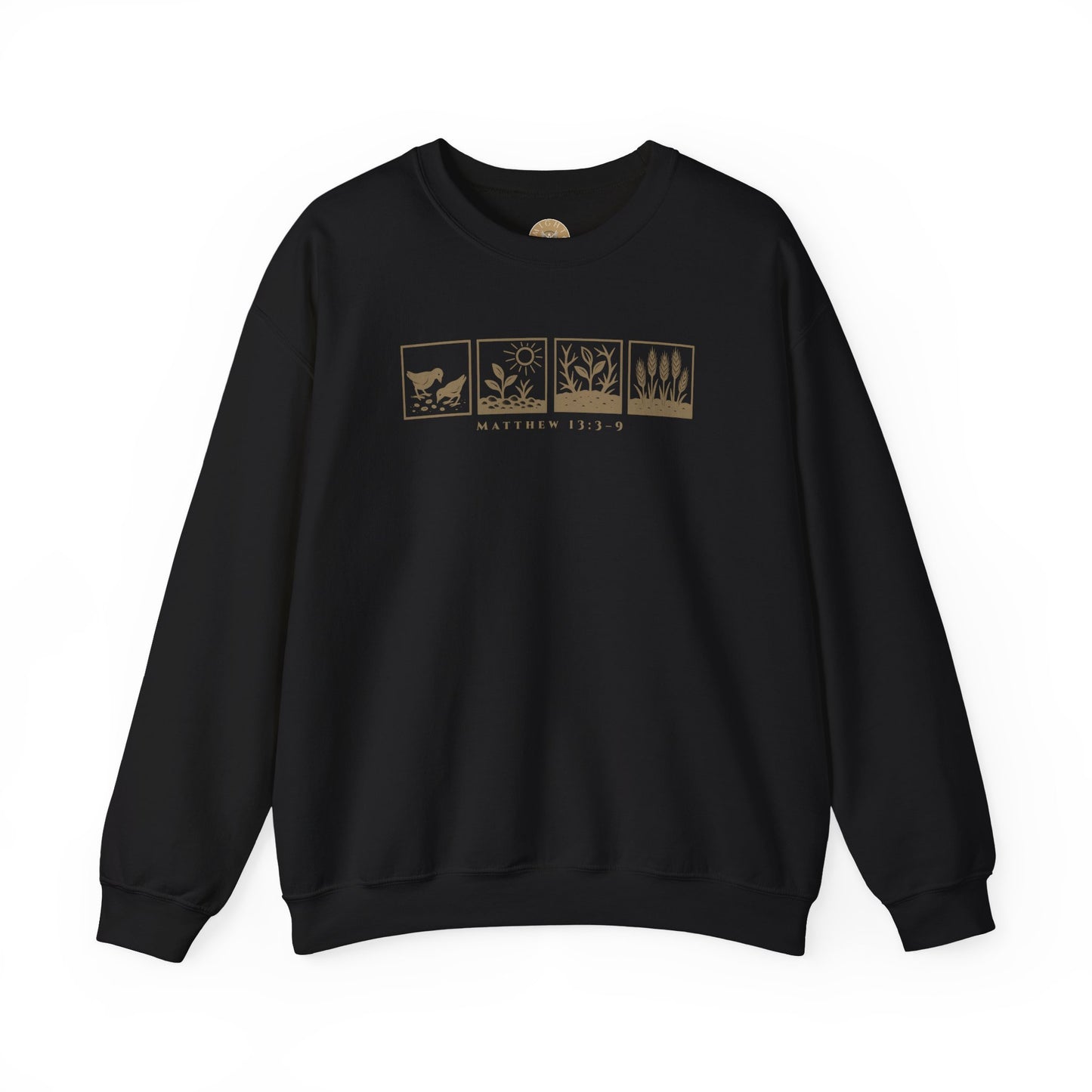 The Parable of the Sower – Minimalist Crewneck (Matthew 13:3–9)
