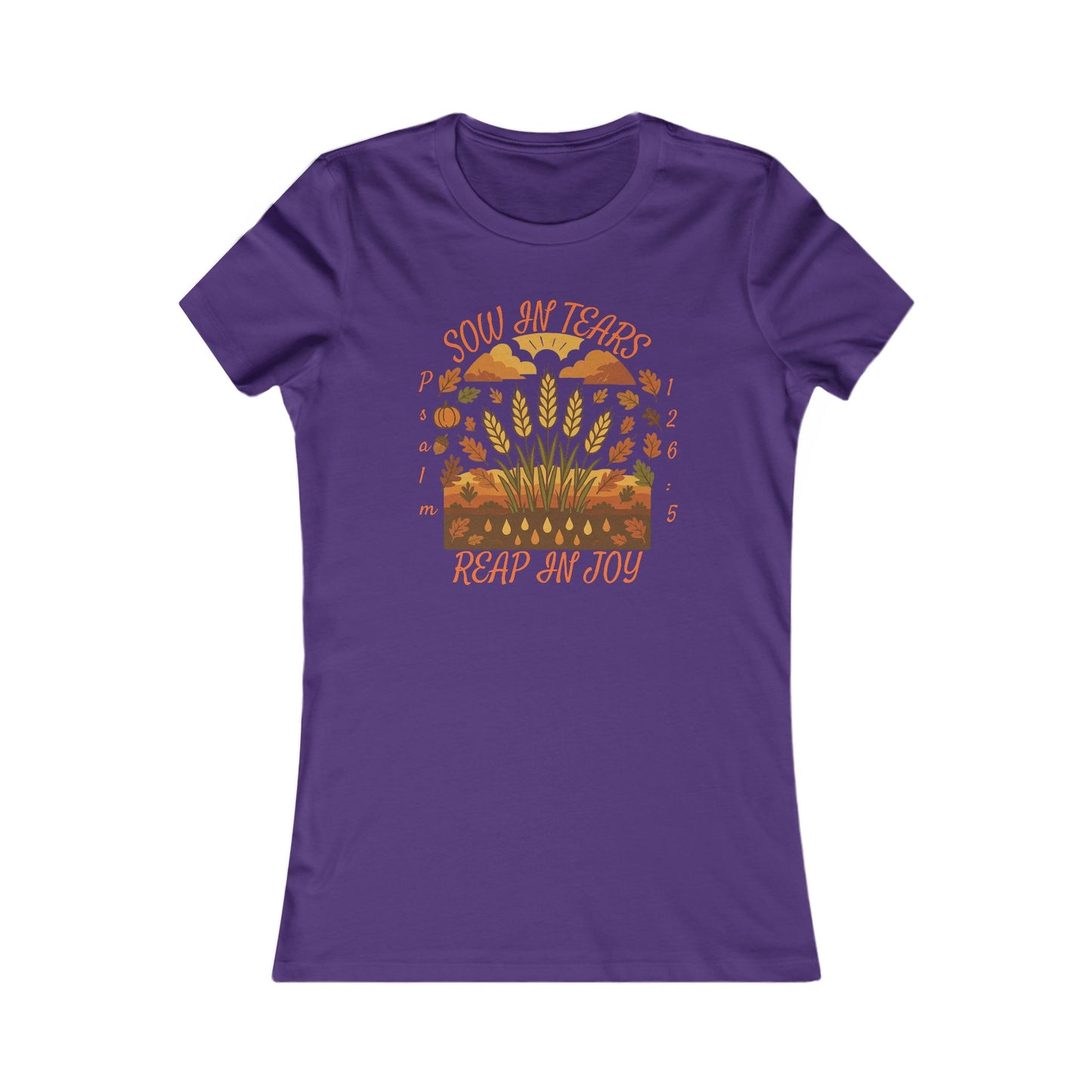 Reap Joy – Women’s Christian Fall Tee (Psalm 126:5)