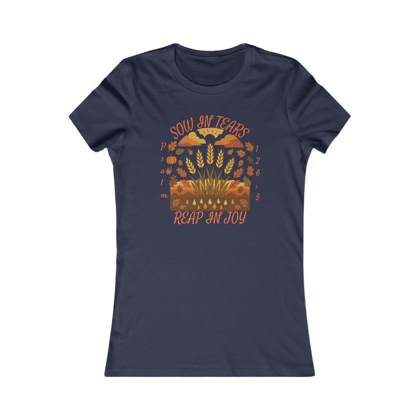 Reap Joy – Women’s Christian Fall Tee (Psalm 126:5)